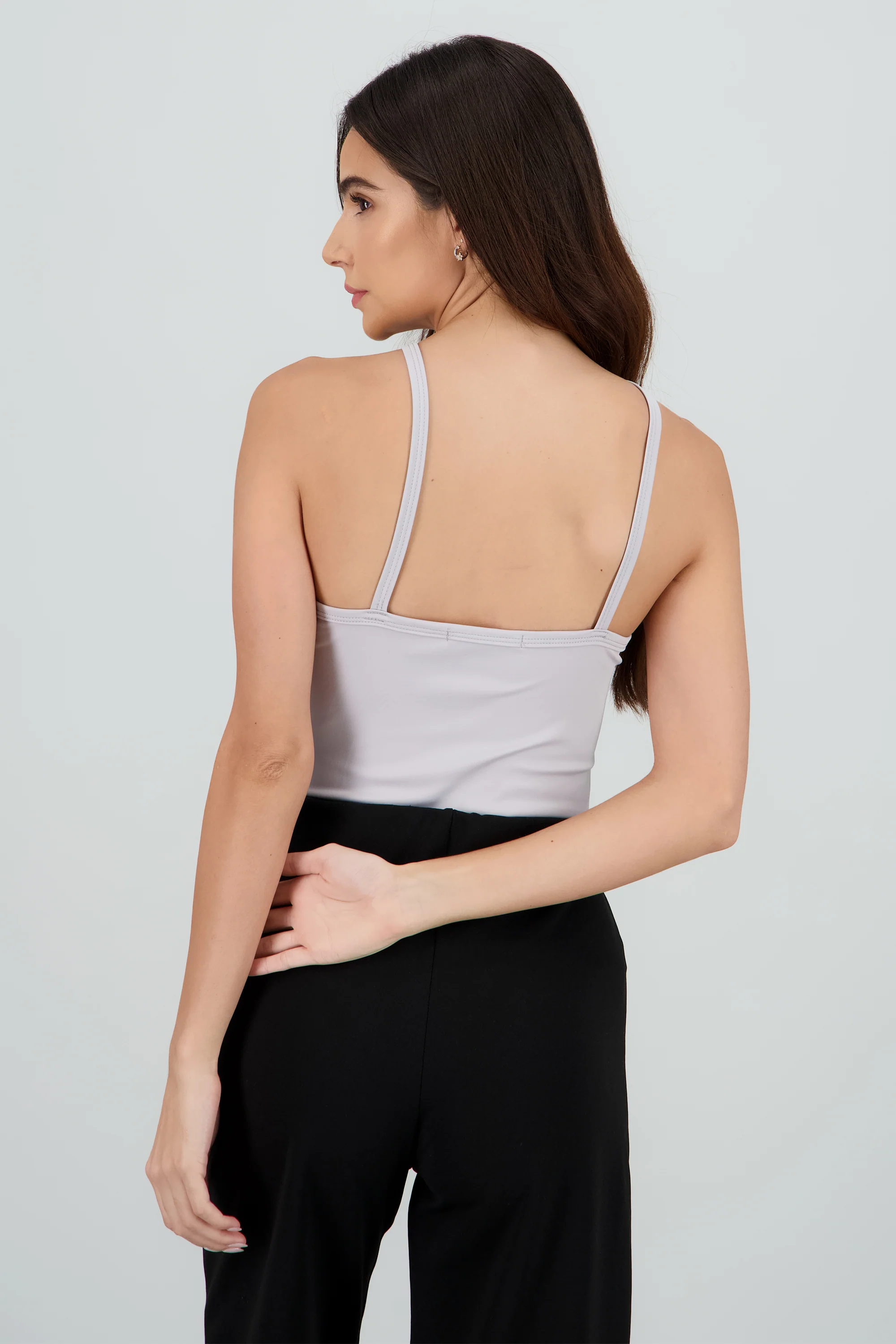 Bodysuit liso escote en v - Image 4