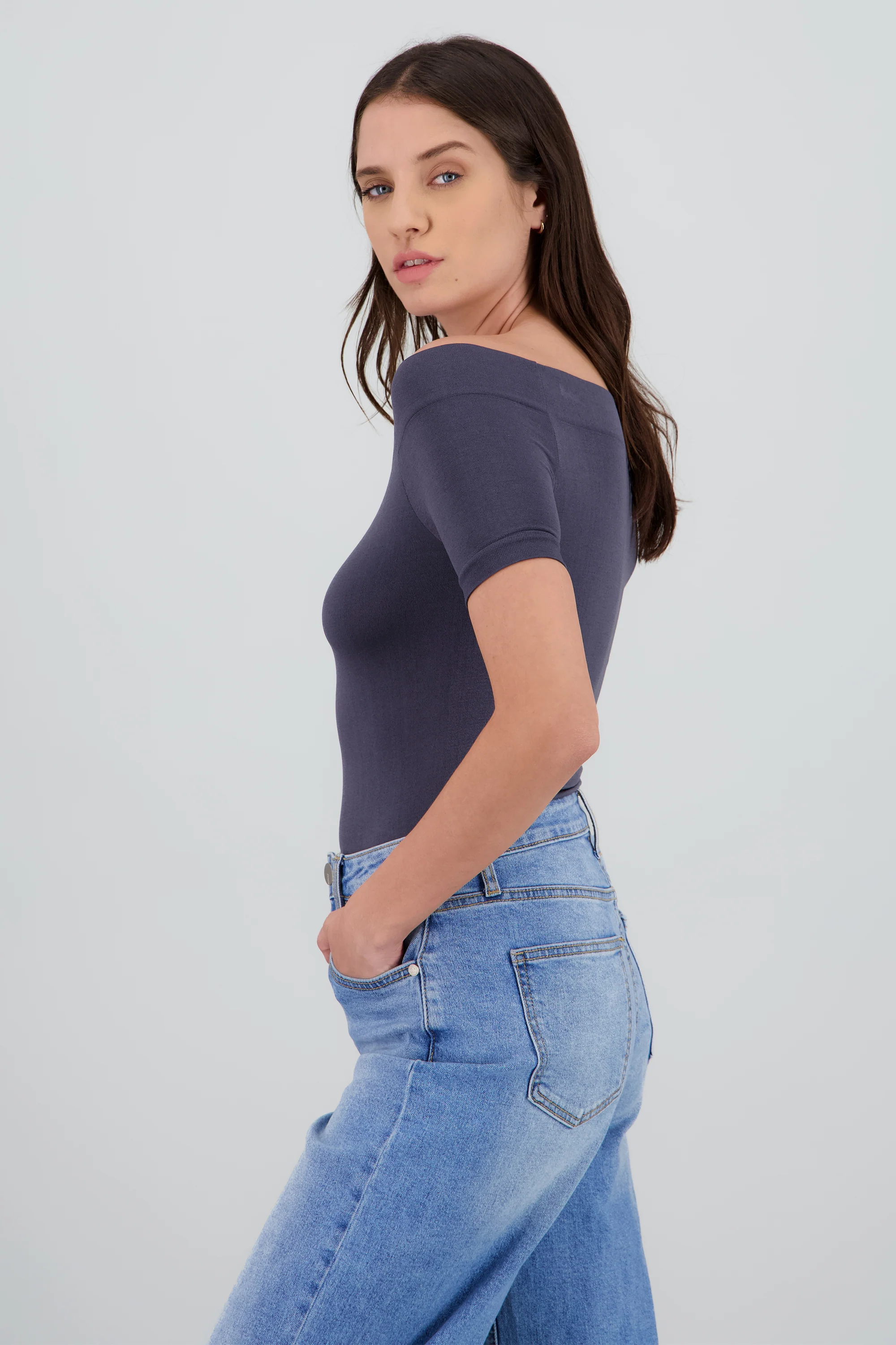 Bodysuit Liso Hombros Descubiertos - Image 2
