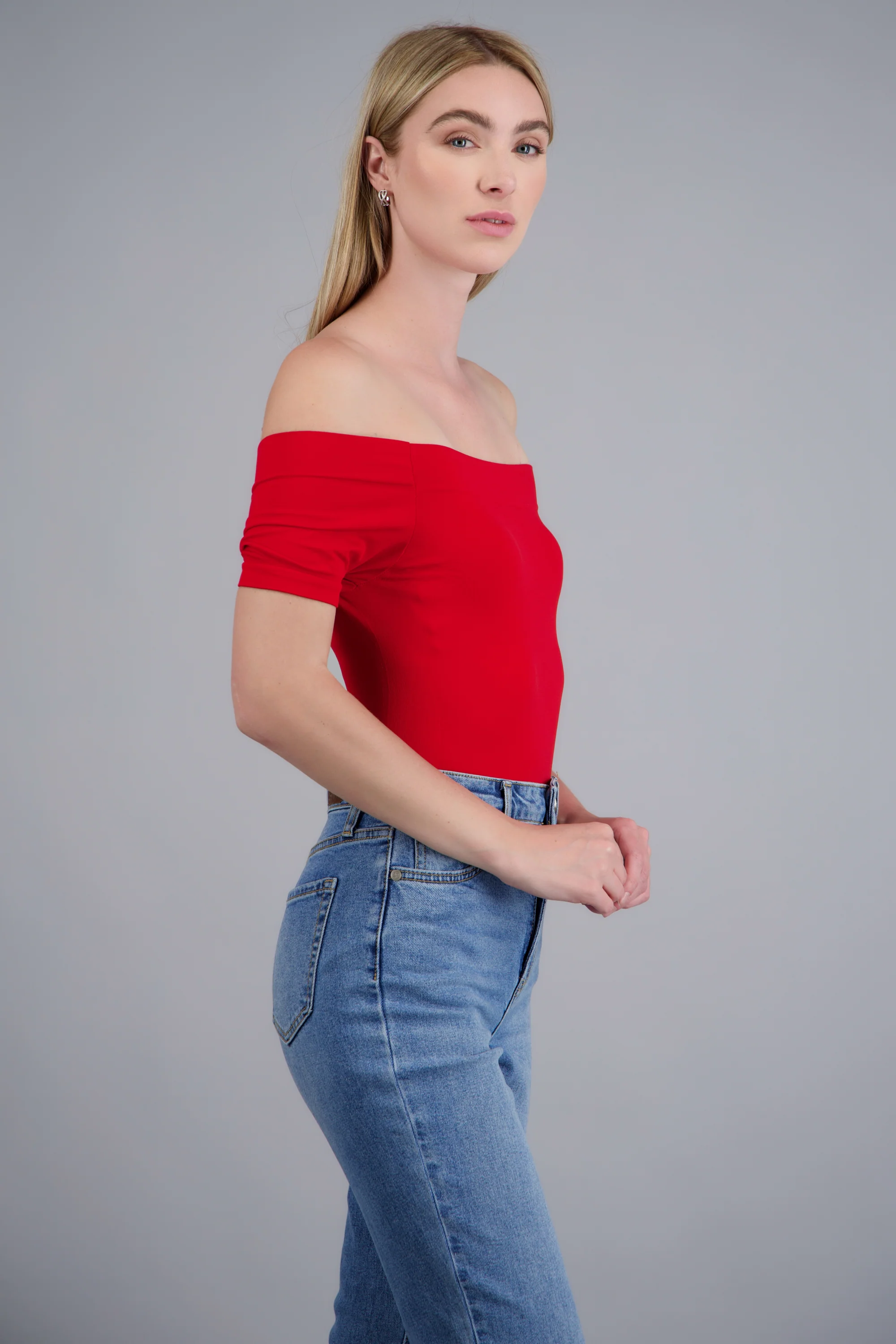 Bodysuit off shoulder manga corta - Image 2