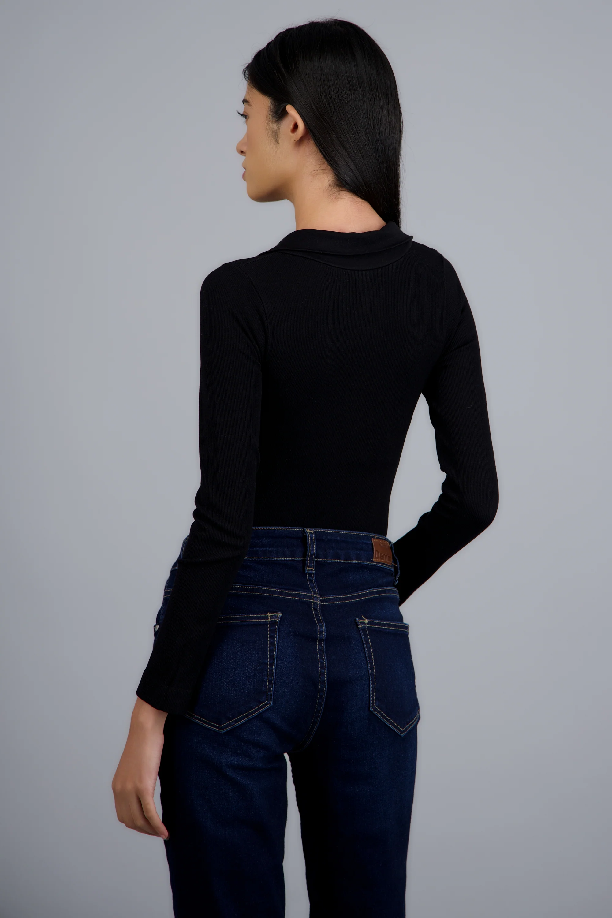 Bodysuit manga larga seamless liso - Image 3