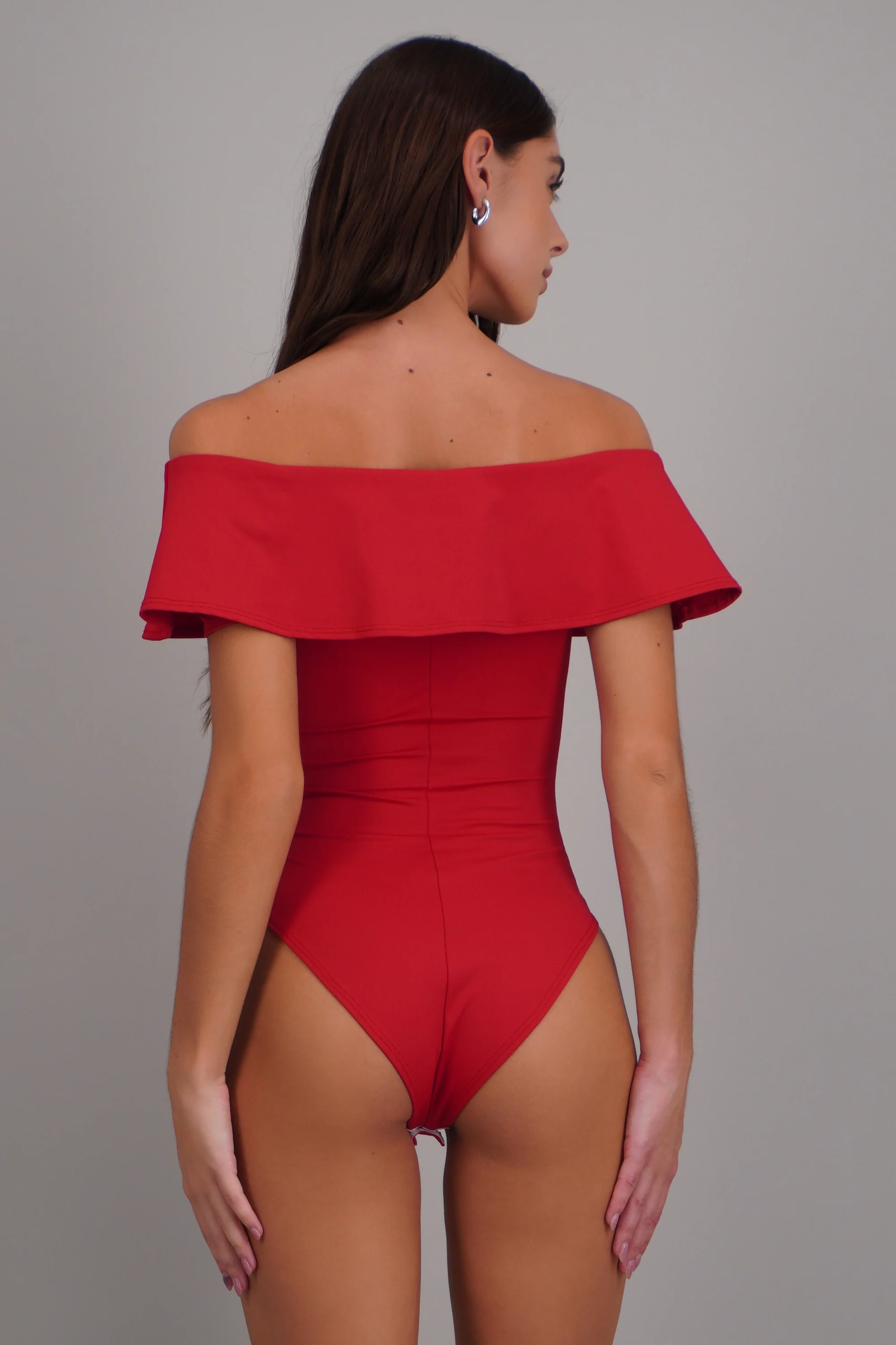 Bodysuit off shoulder detalle olan - Image 4