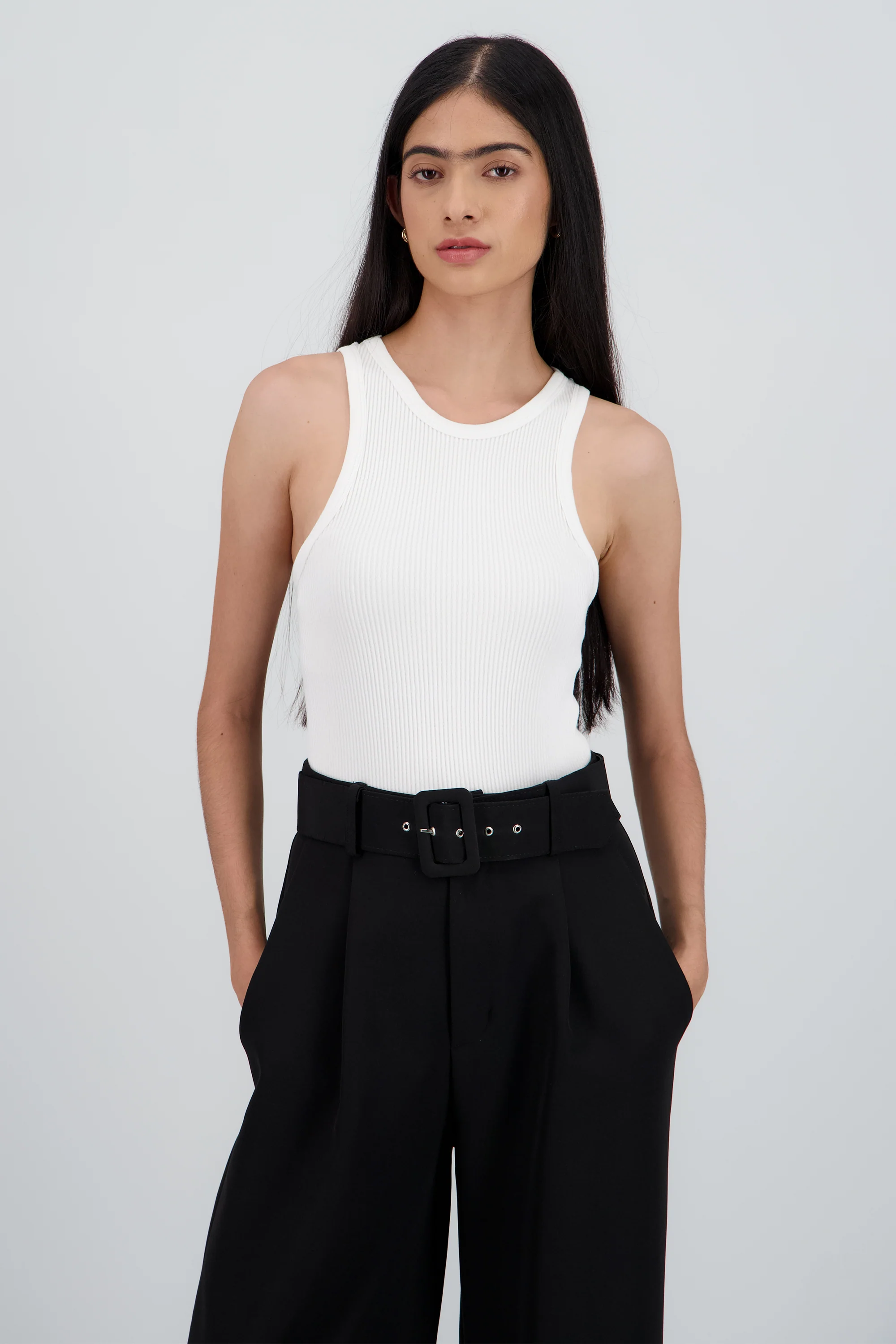 Bodysuit sin mangas de rib grueso - Image 2