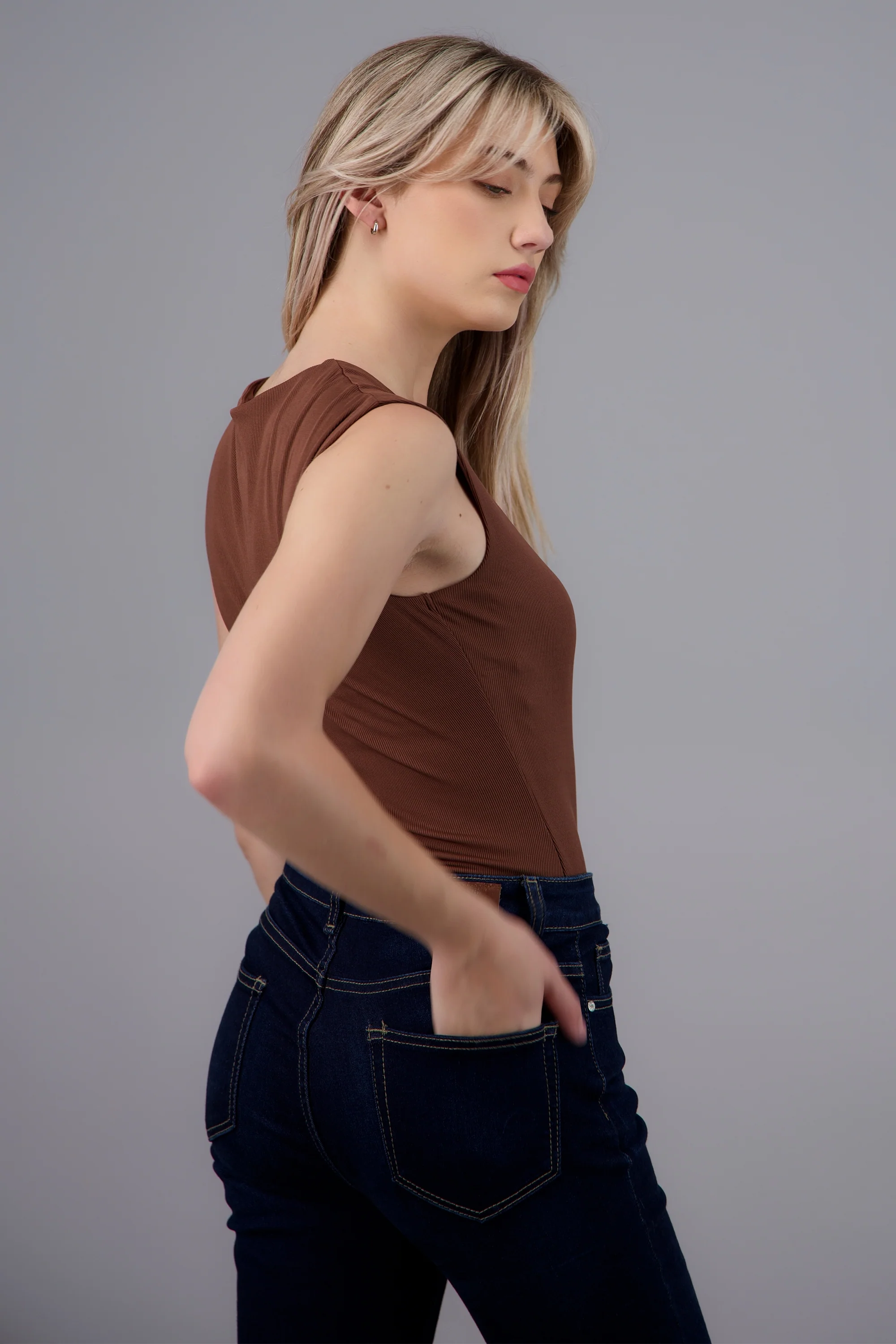 Bodysuit rib escote cuadrado - Image 3