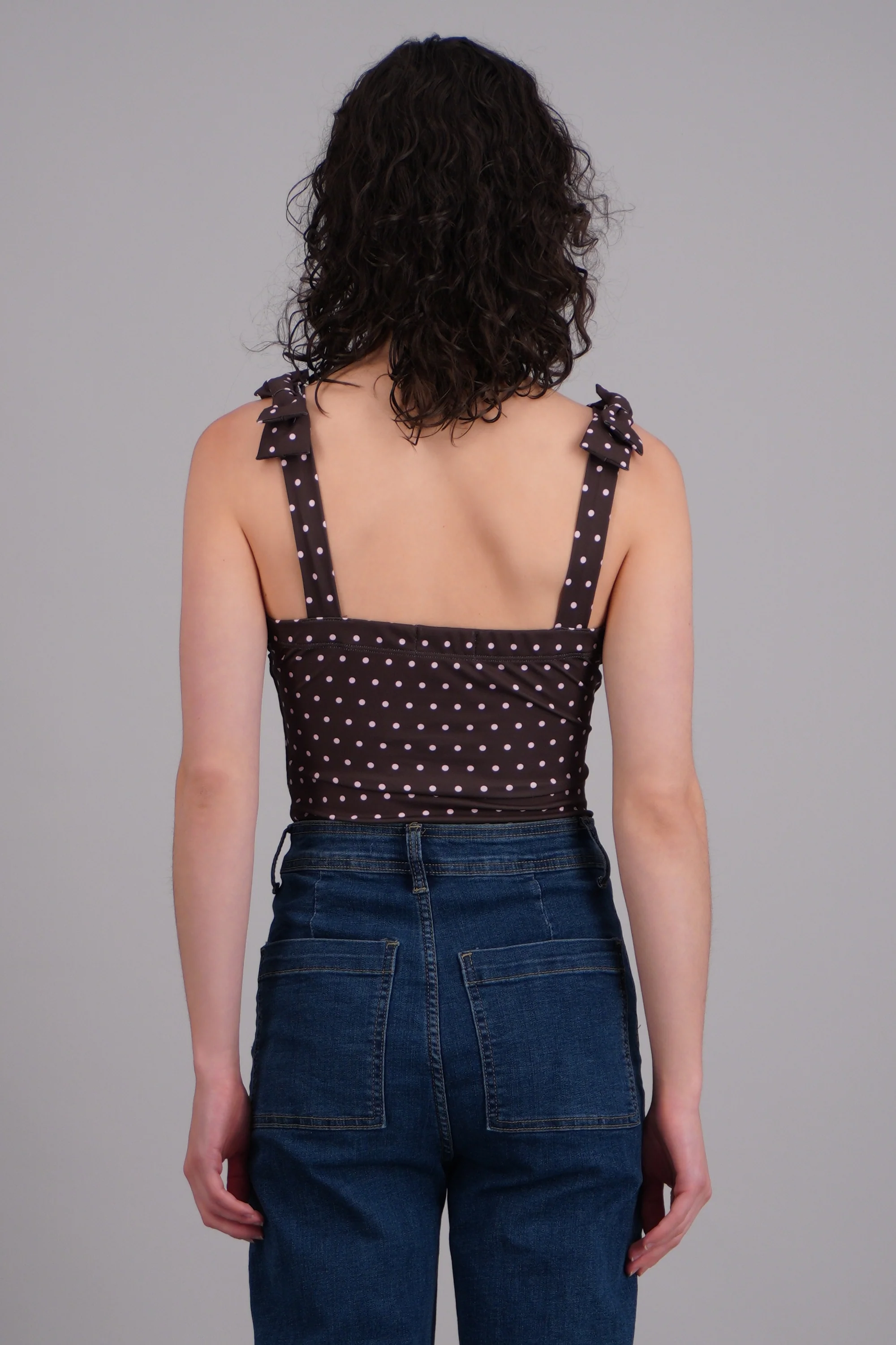bodysuit tirante moños polka dots - Image 3