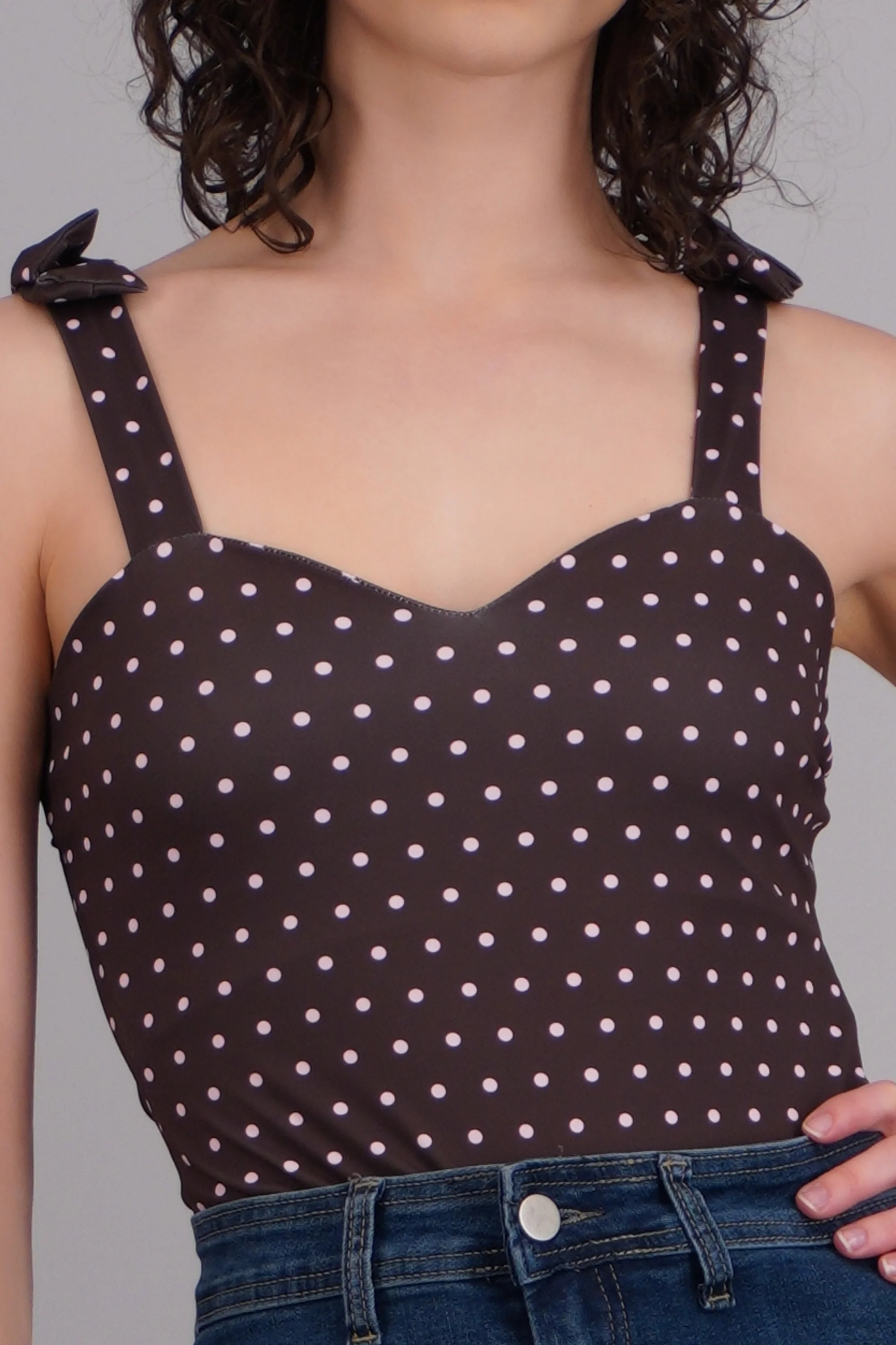bodysuit tirante moños polka dots - Image 5