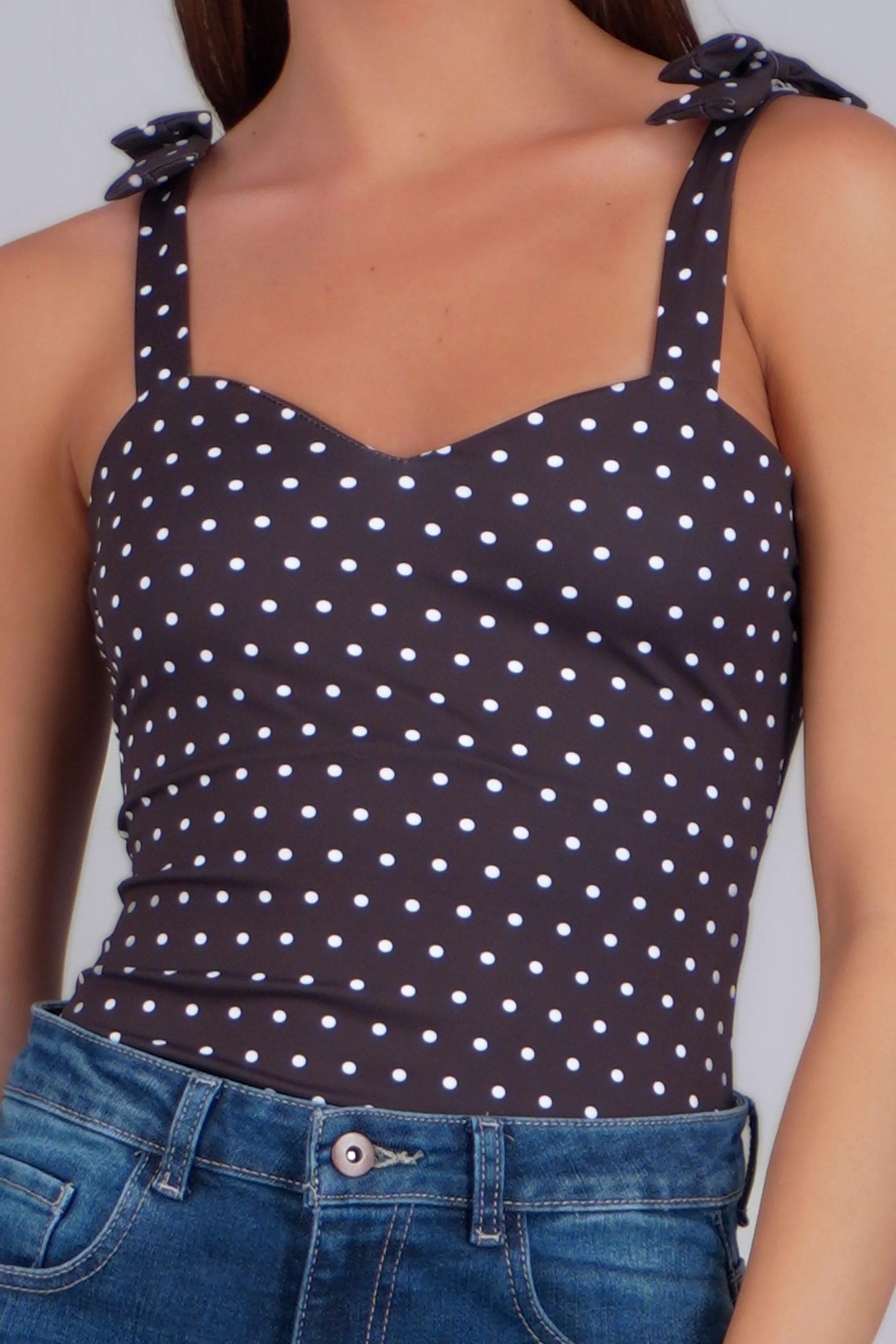 bodysuit tirante moños polka dots - Image 5