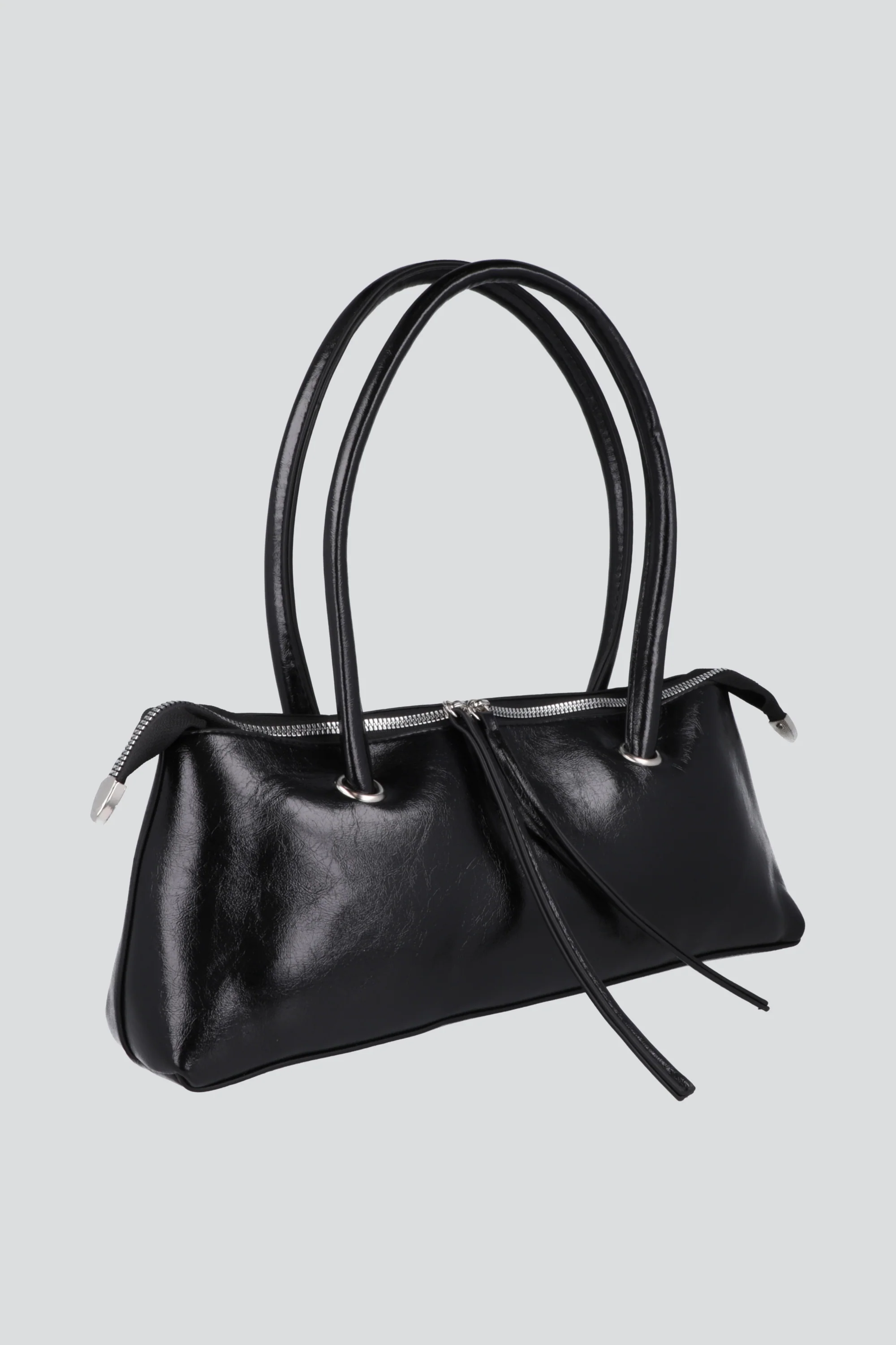 Bolsa baguette larga charol - Image 4
