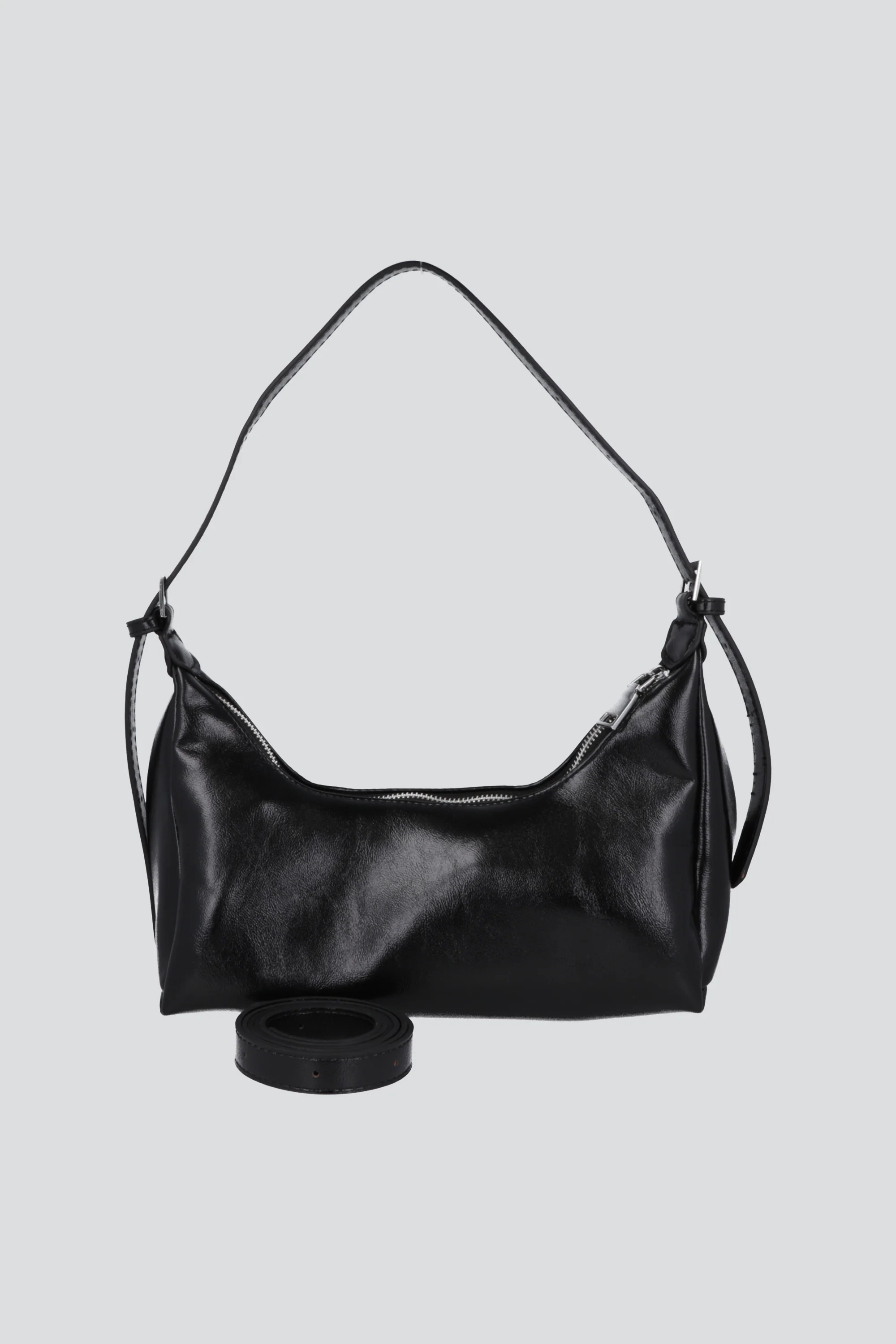 Bolsa baguette pu glossy