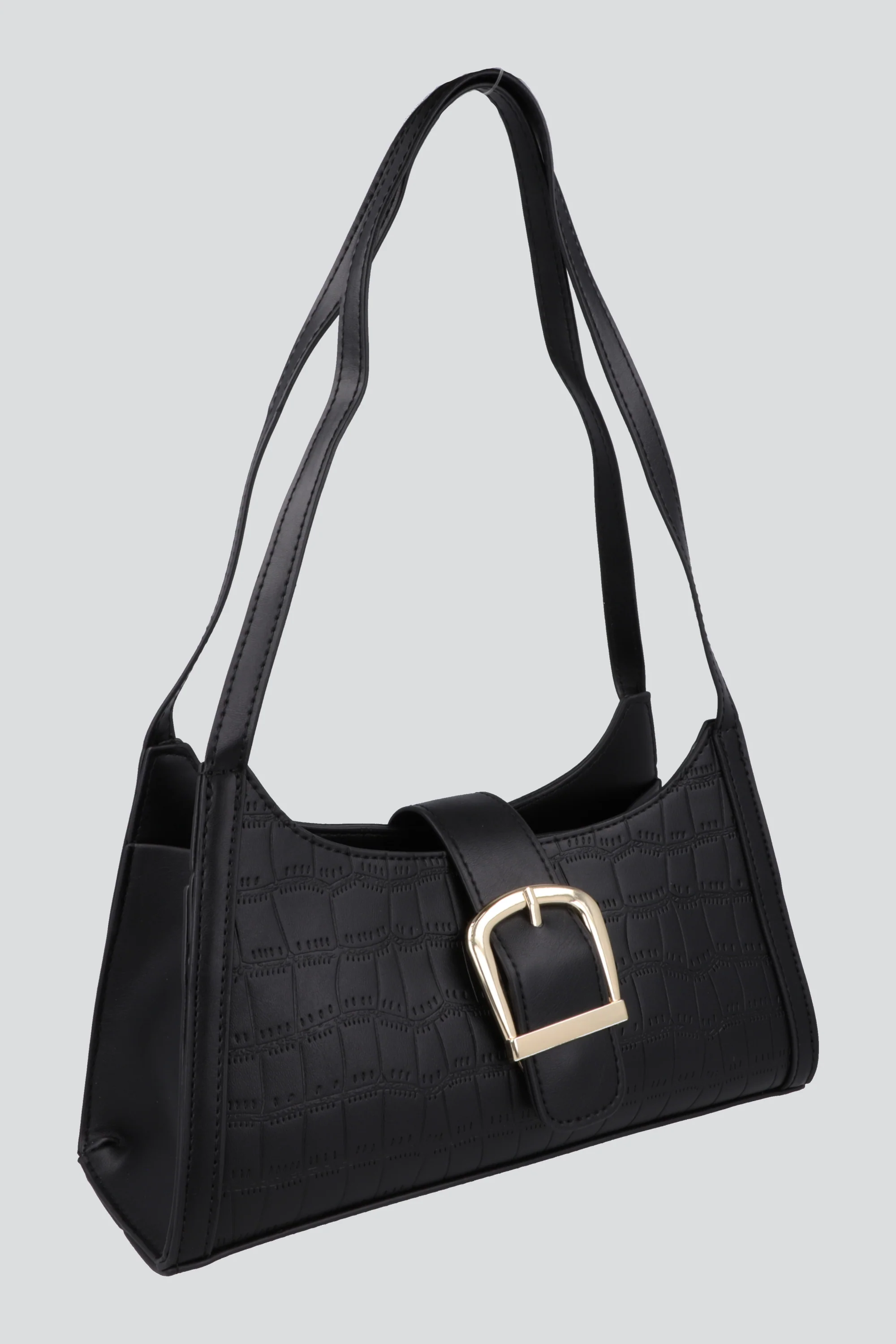 Bolsa hombro croco broche - Image 3
