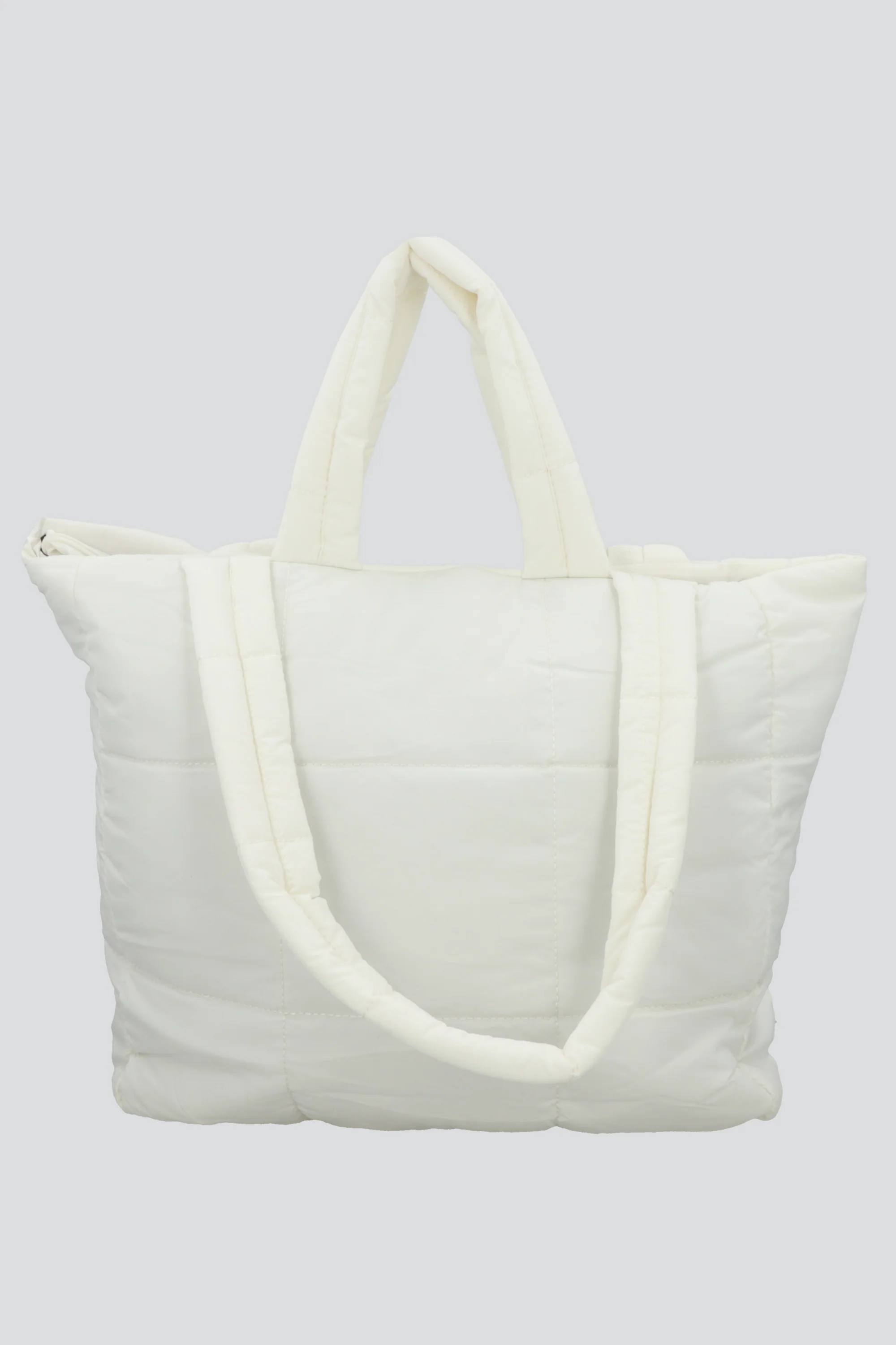 Bolsa mega tote nylon capitonada