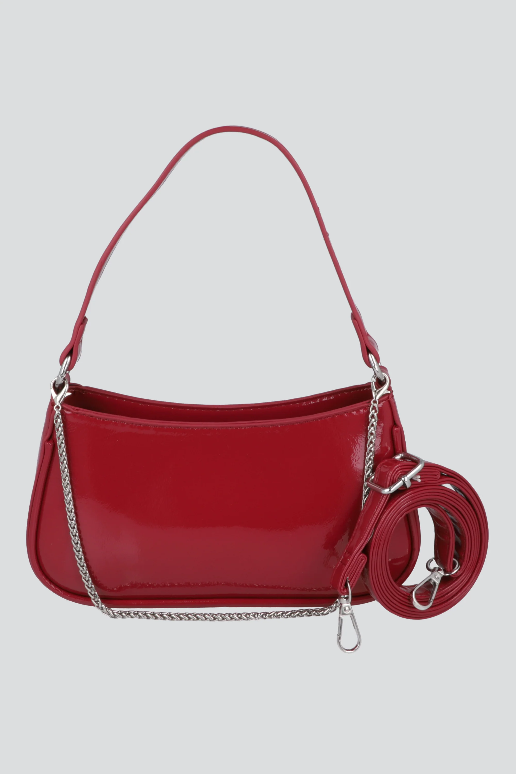 Bolsa shoulder charol cadena