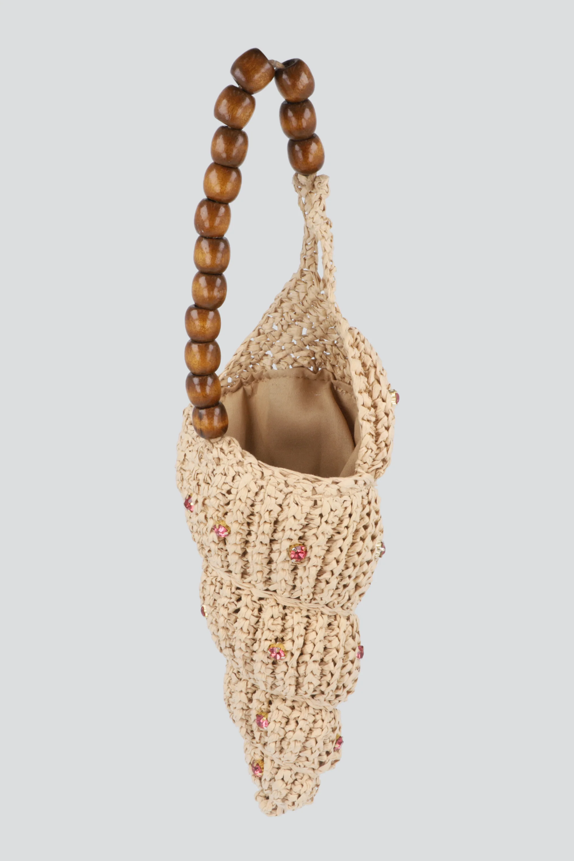 BOLSA TEJIDA CARACOLA ASA BEADS