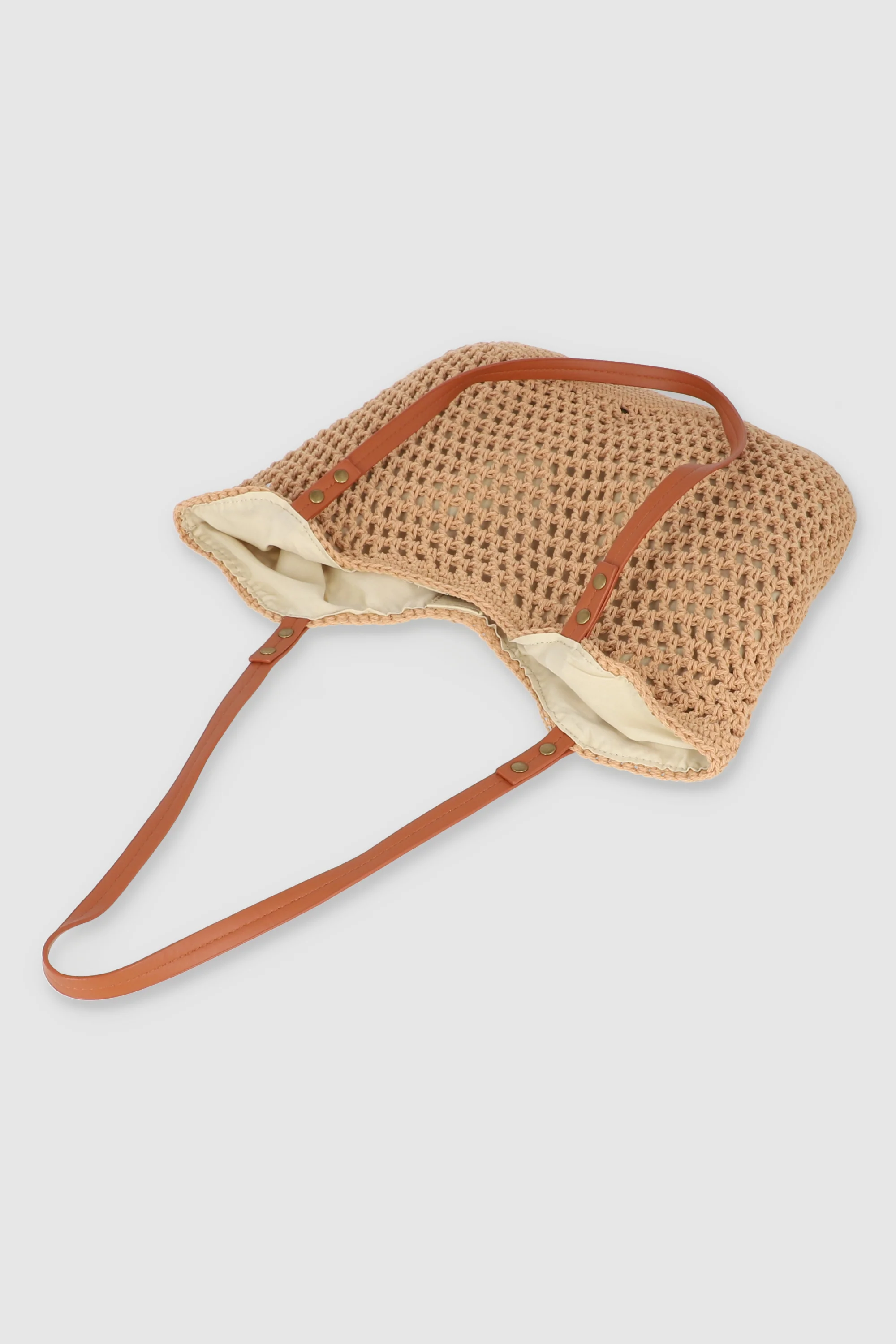 Bolsa tejida de playa