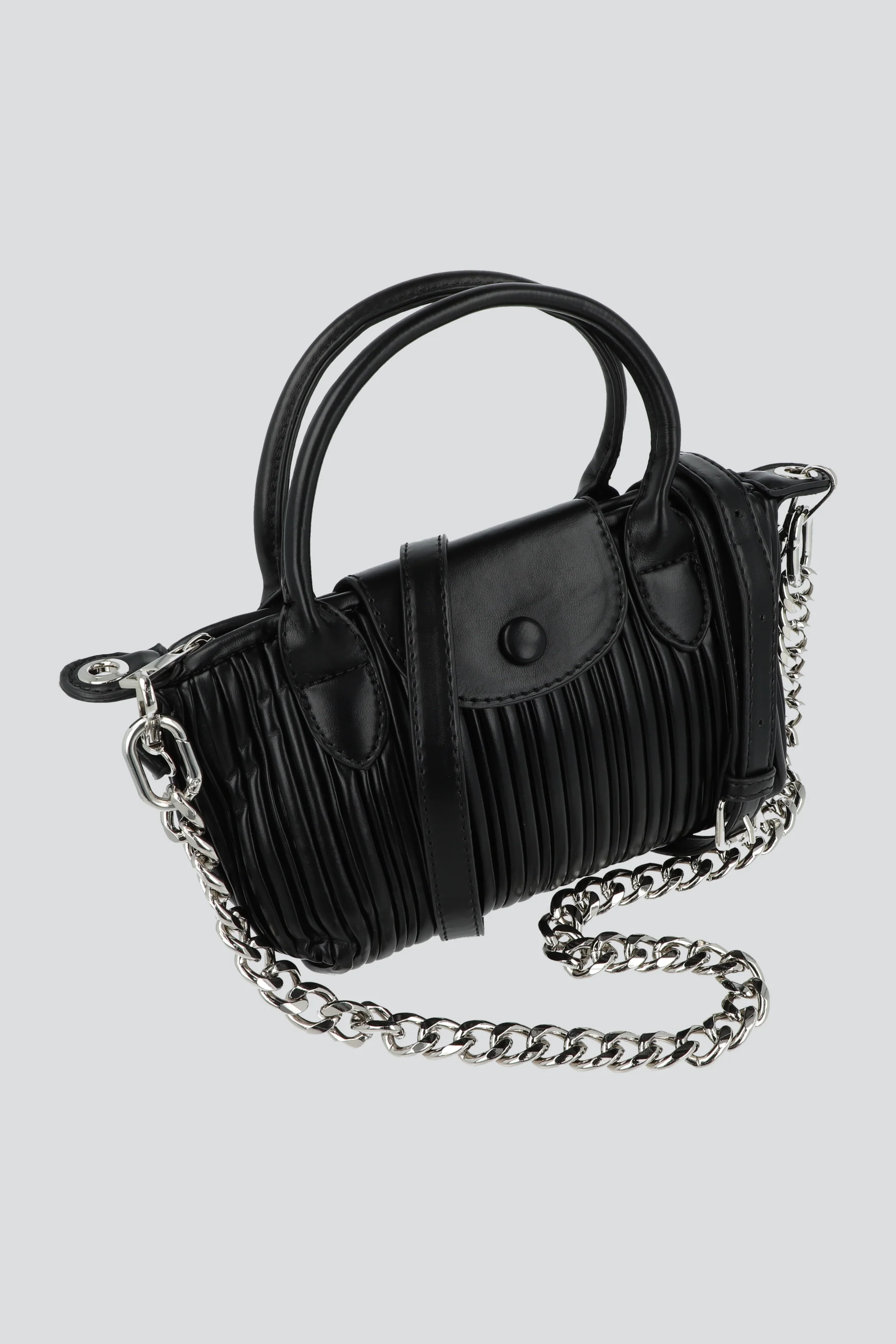 Bolsa textura pu cadena - Image 3