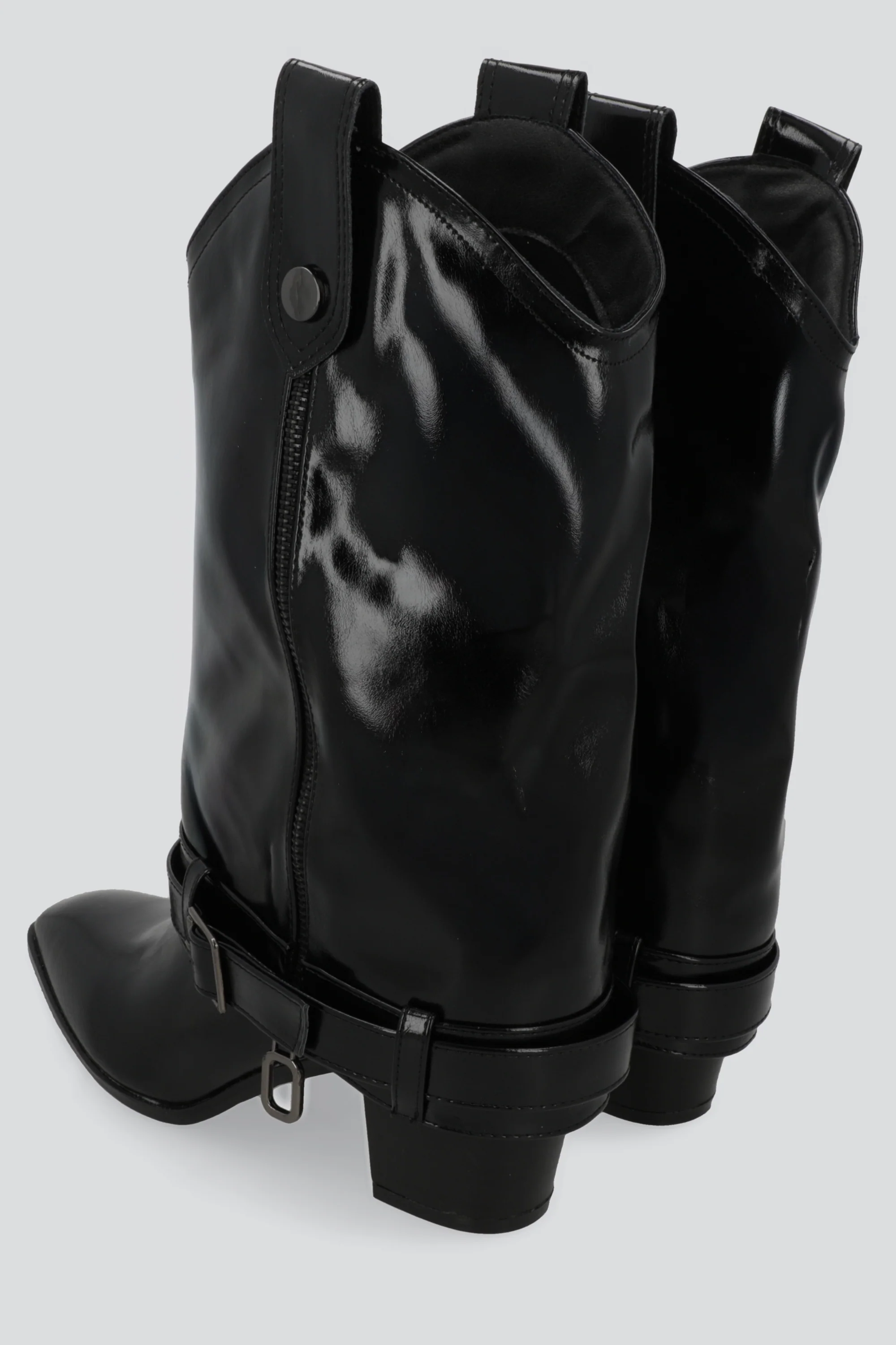 Bota funda charol detalle cinturon - Image 3