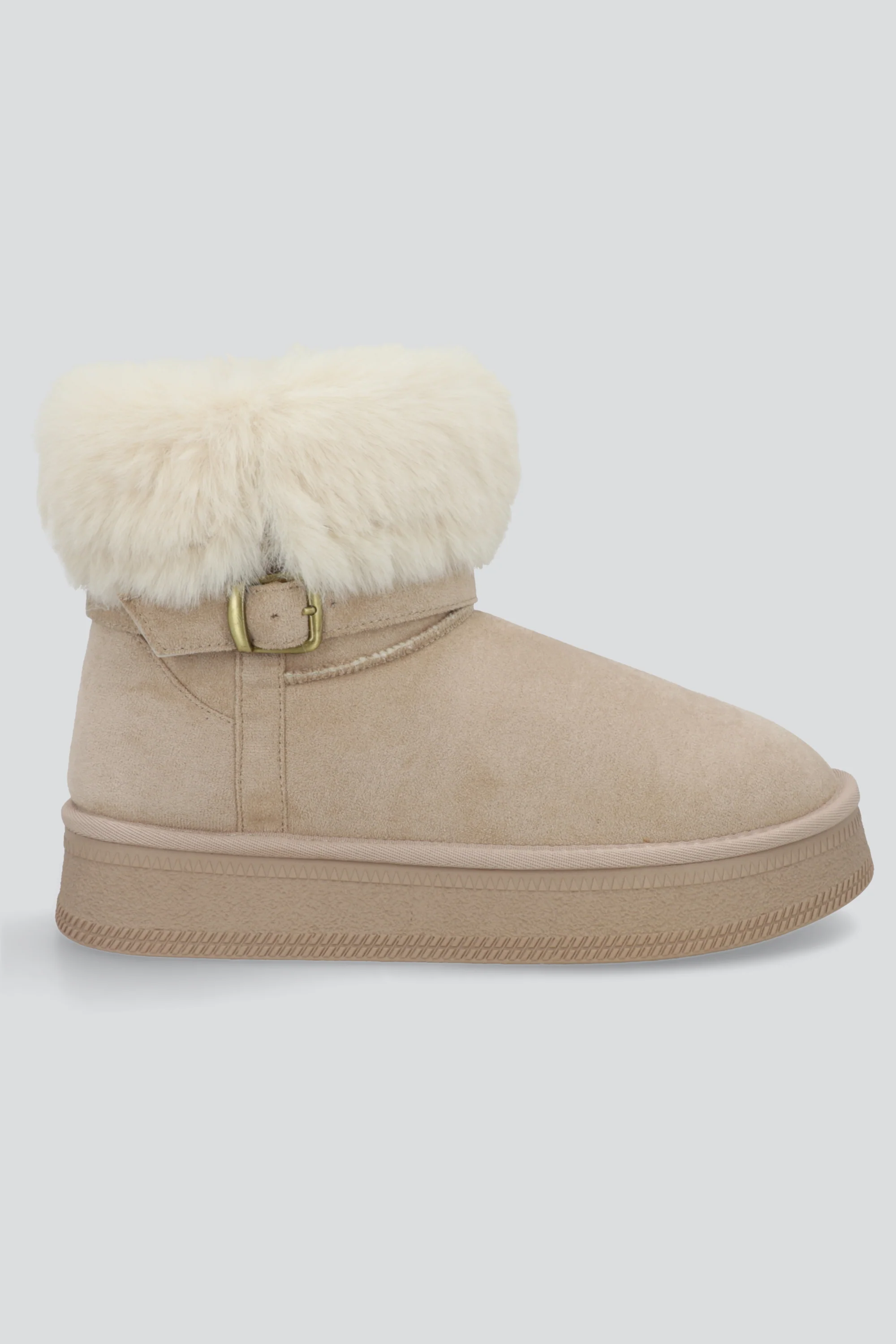 Bota invierno peluche plataforma