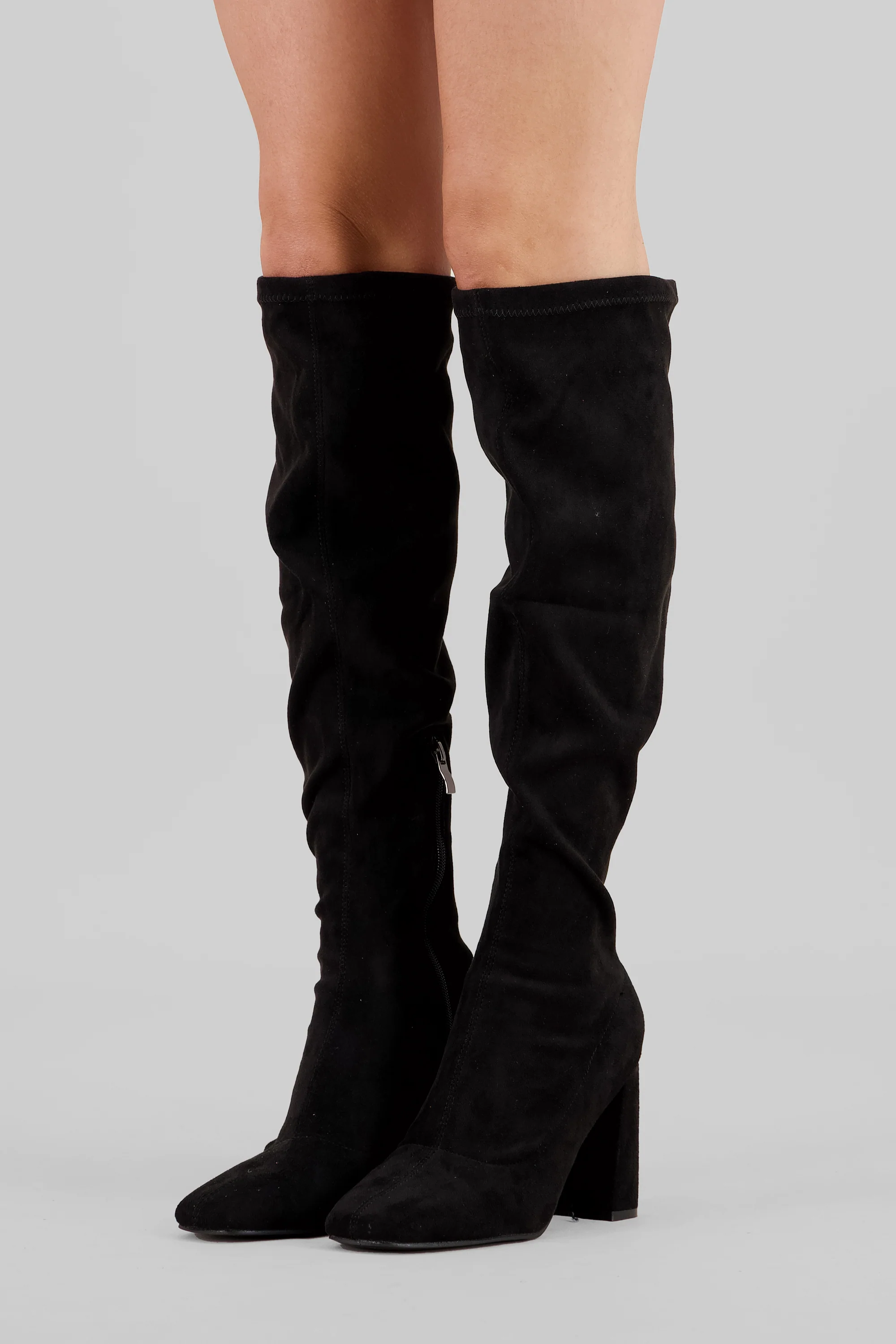 Bota over the knee durazno
