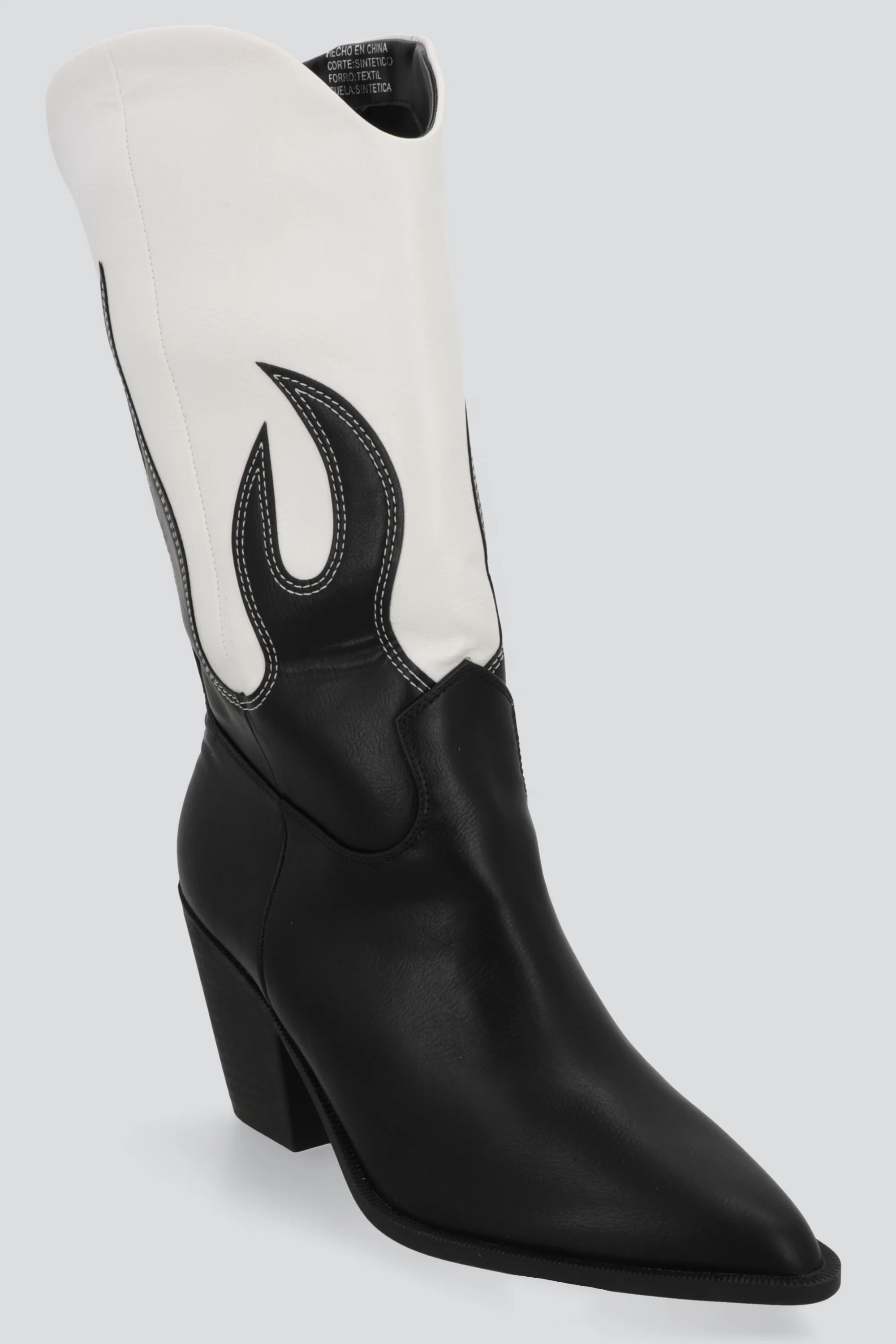 Bota vaquera flamas contraste - Image 5
