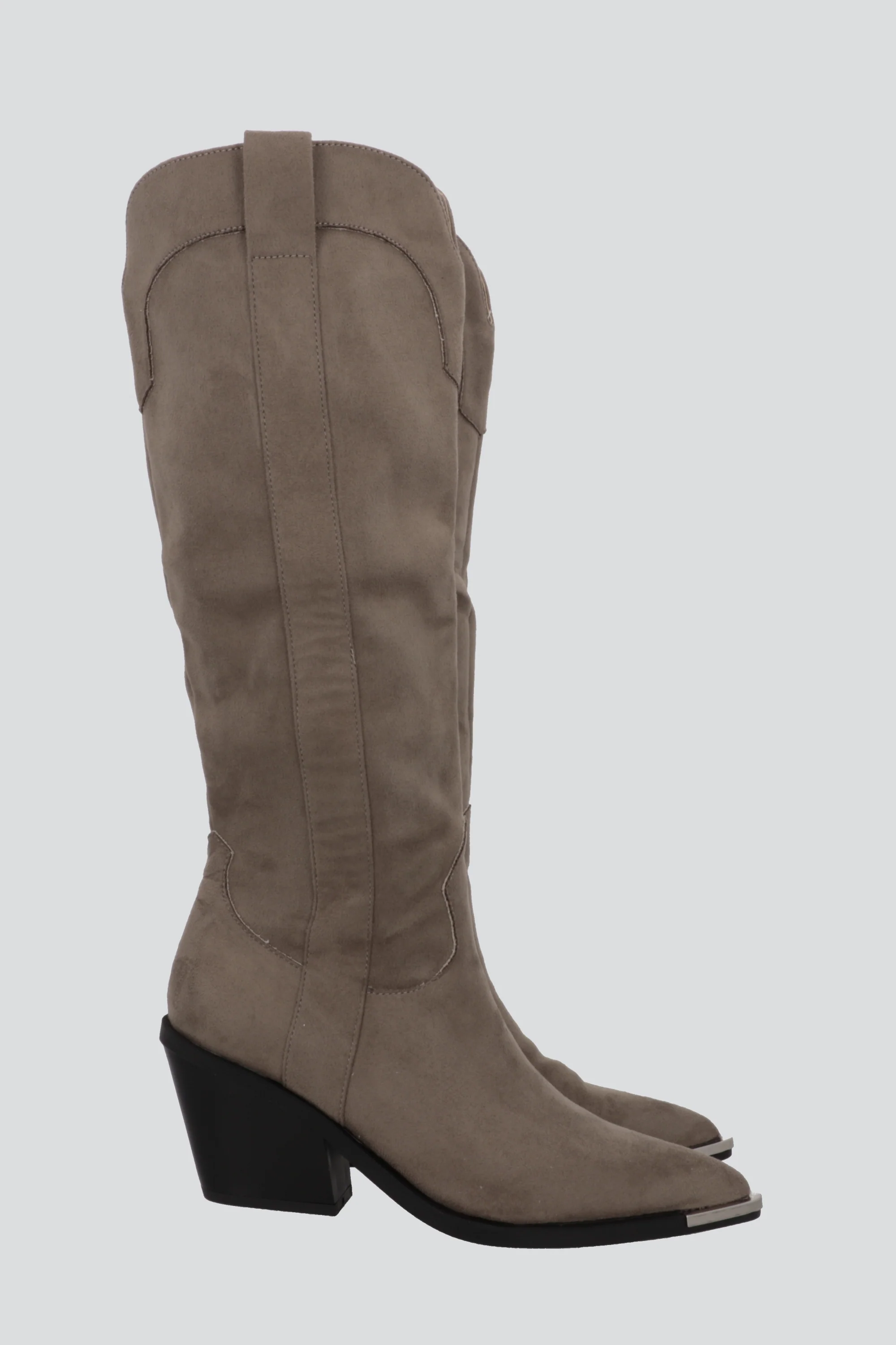 Bota vaquera larga gamucina detalle metal - Image 3