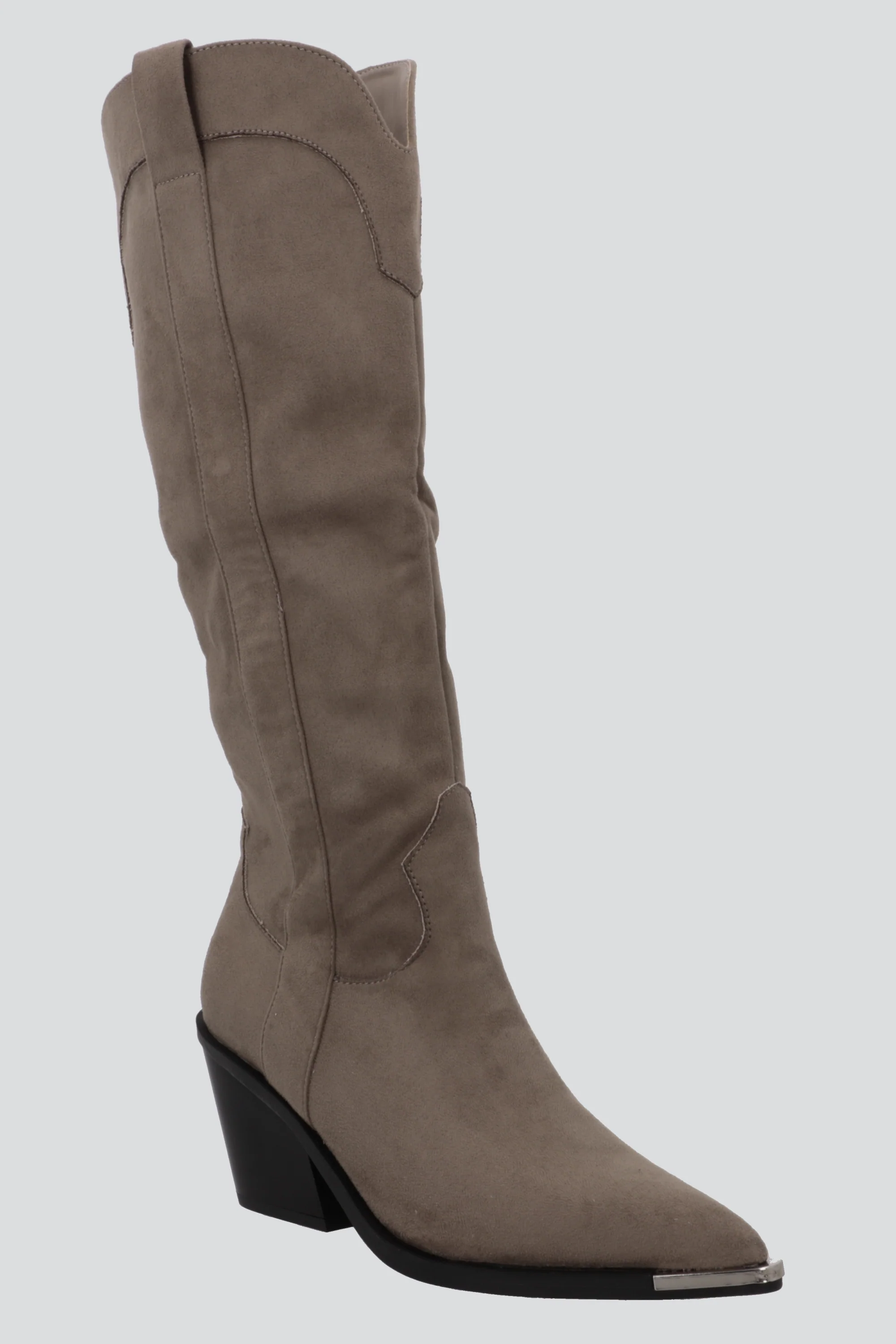 Bota vaquera larga gamucina detalle metal - Image 5