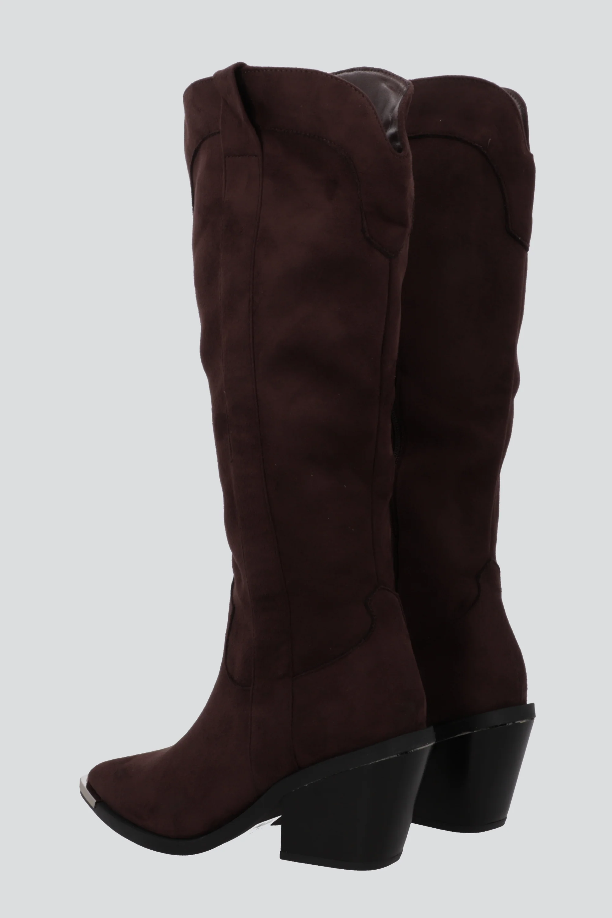 Bota vaquera larga gamucina detalle metal - Image 3
