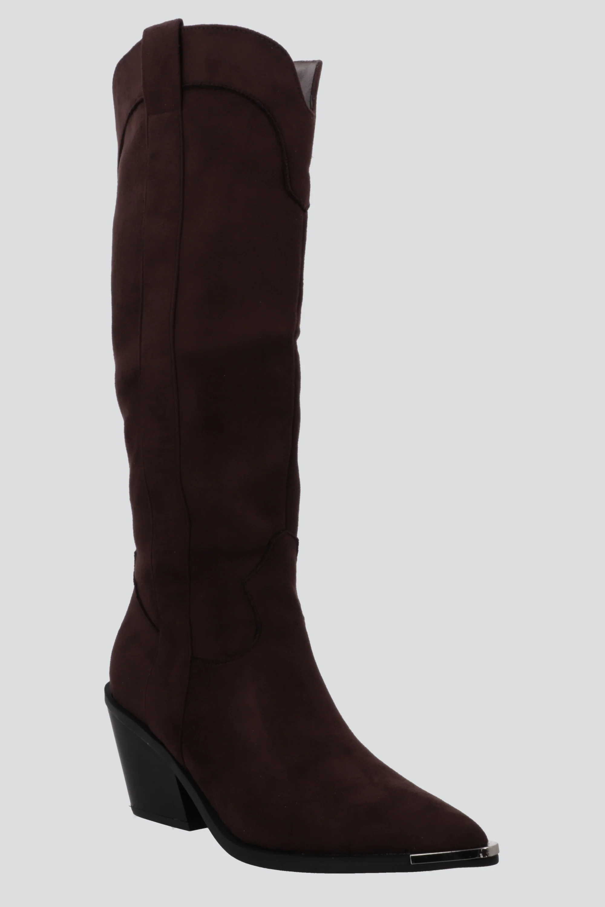 Bota vaquera larga gamucina detalle metal - Image 5