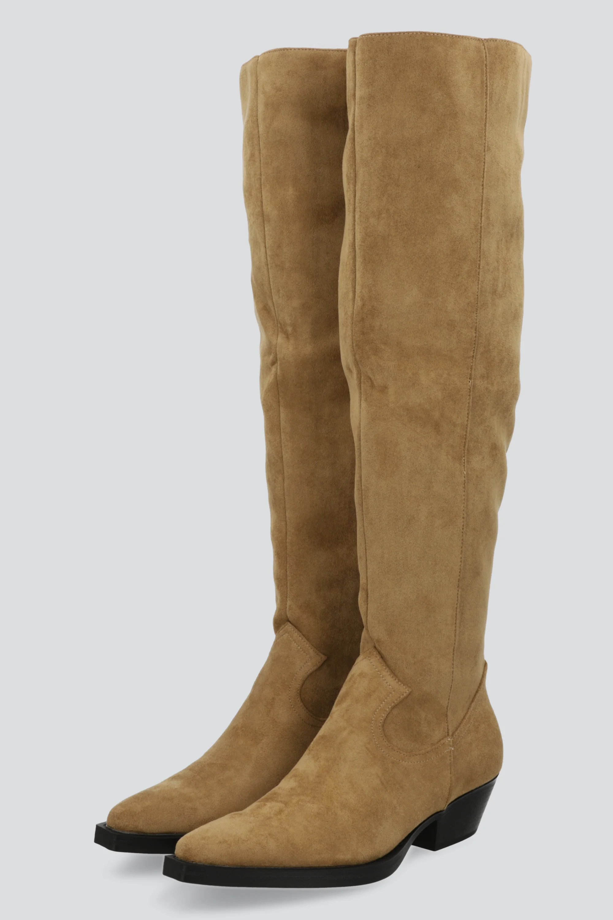 Bota vaquera overknee gamucina - Image 2
