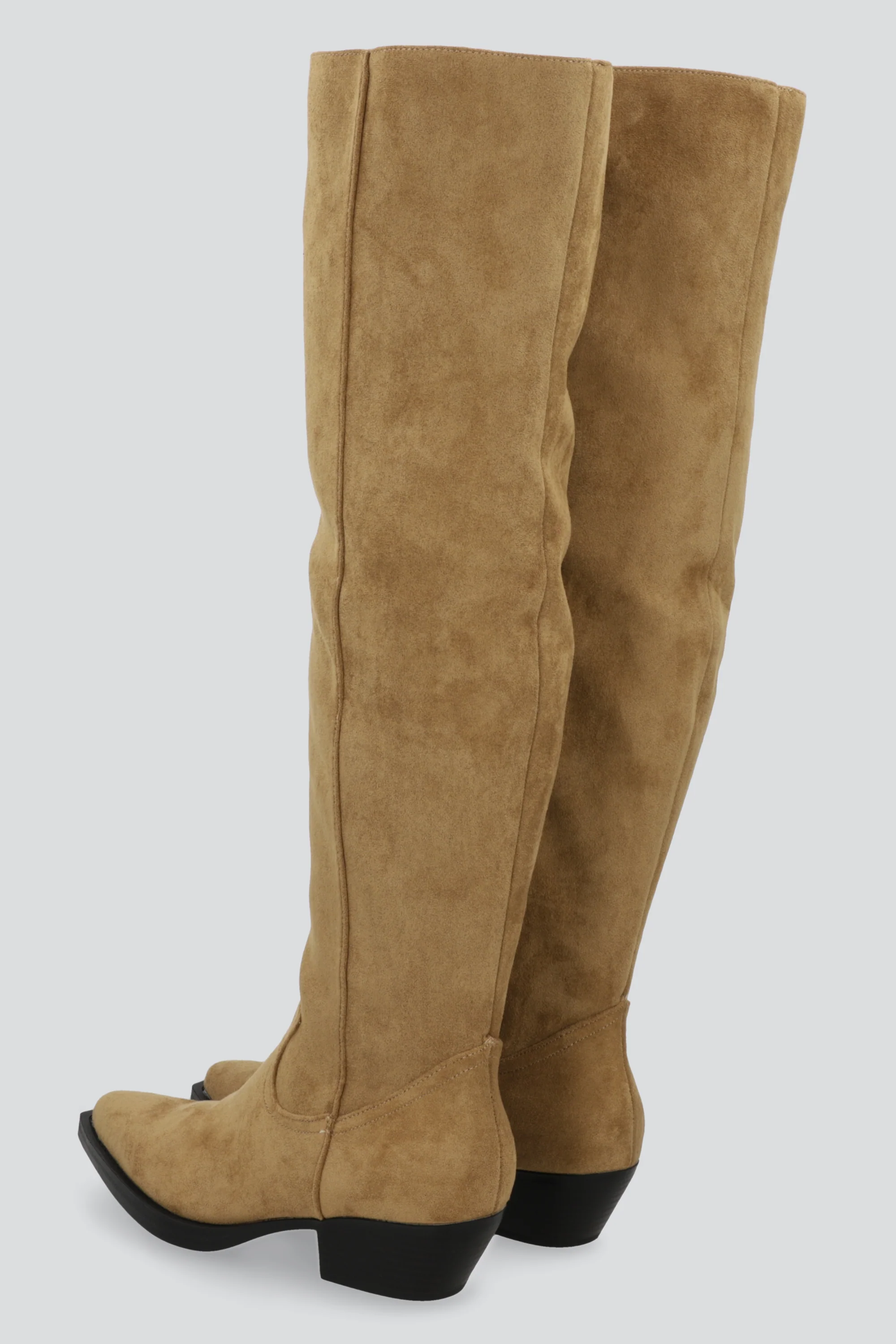 Bota vaquera overknee gamucina - Image 3