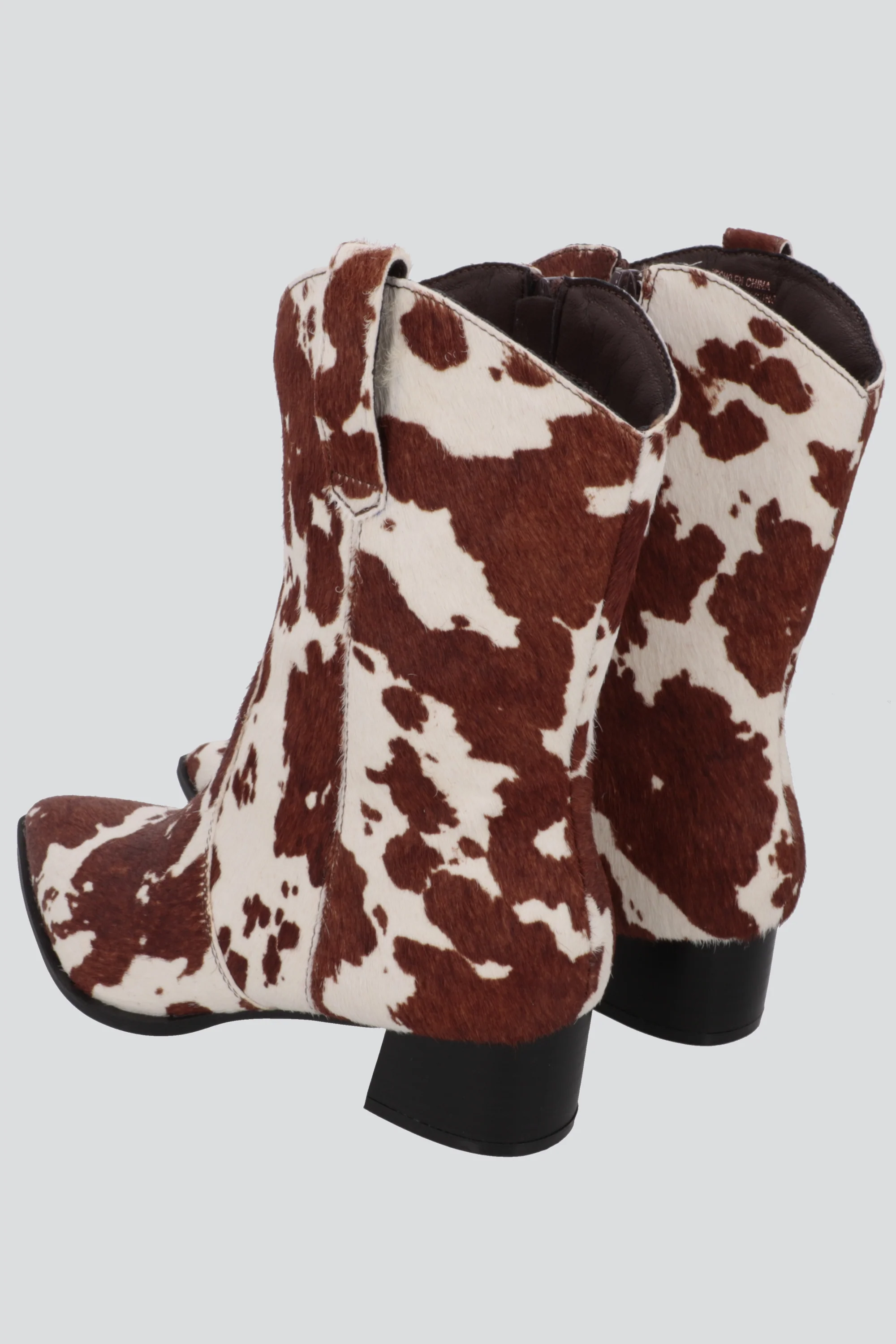 Bota vaquera print de vaca 100% piel - Image 3