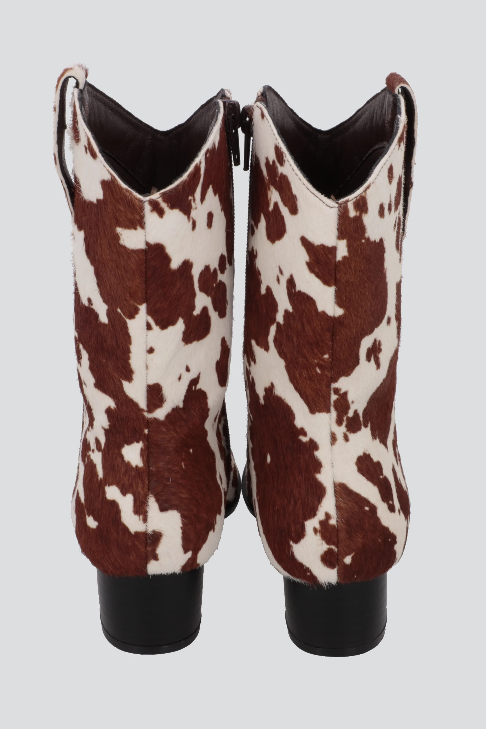 Bota vaquera print de vaca 100% piel - Image 4