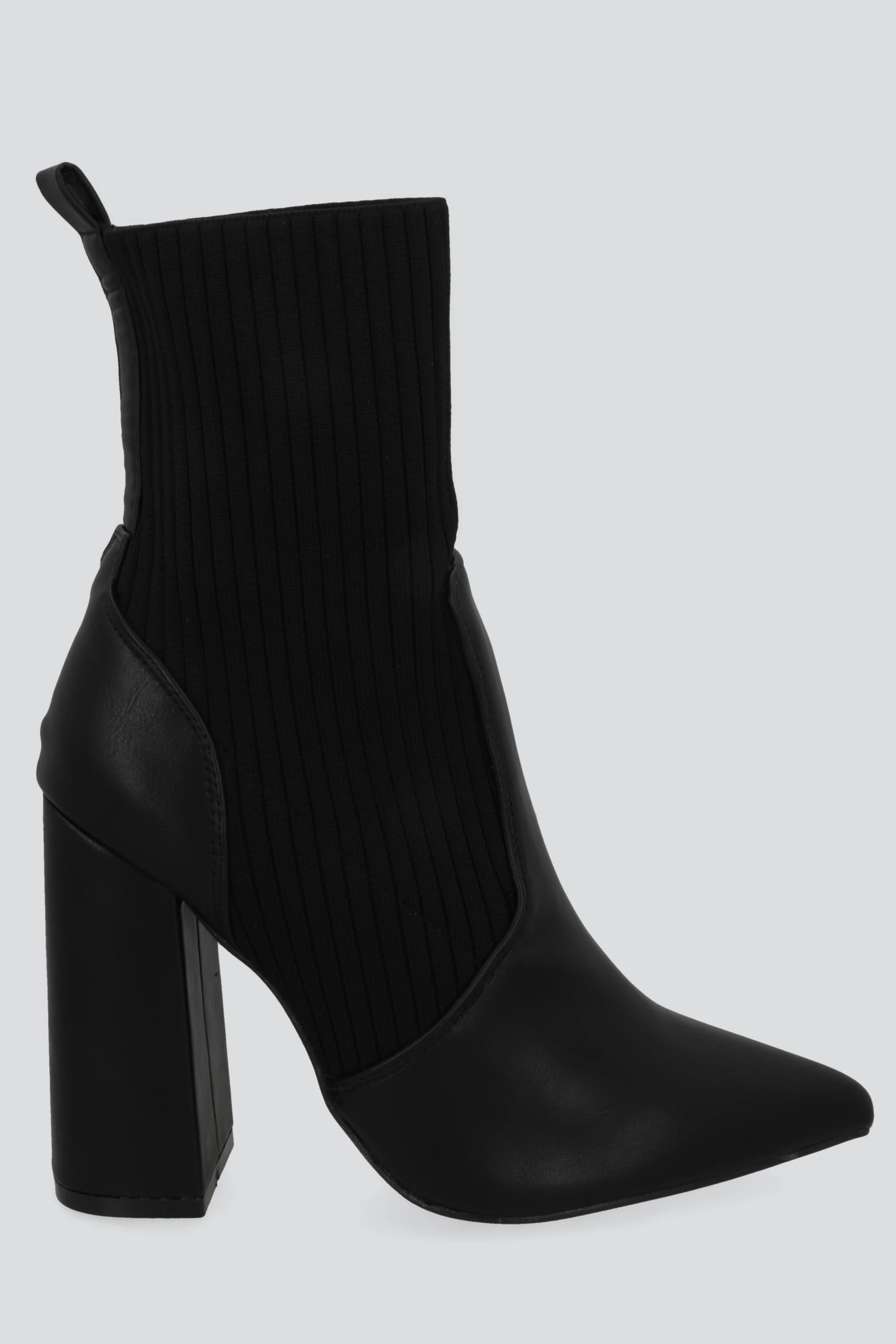 Botin puntal contraste tejido rayas
