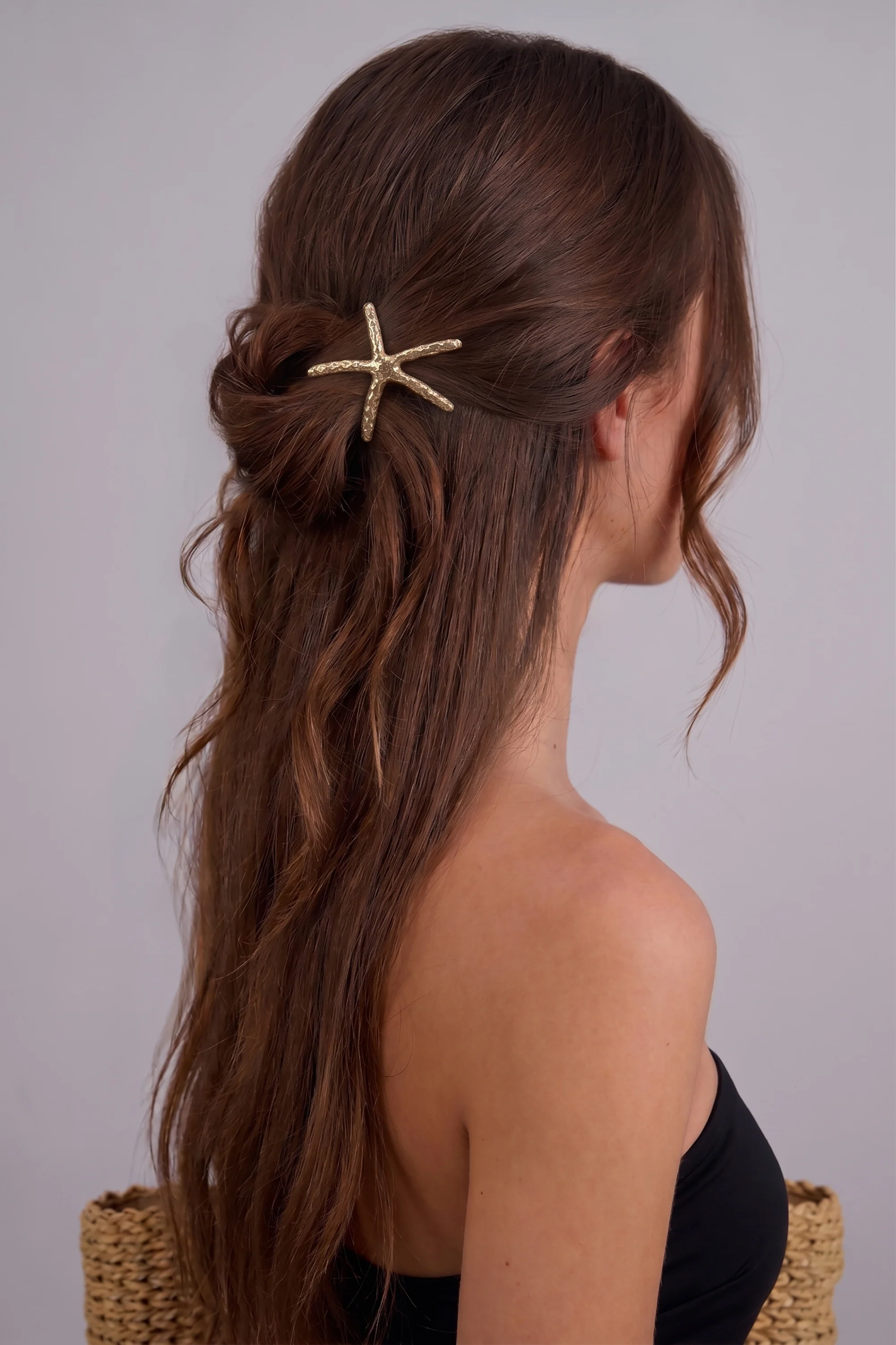 BROCHE ESTRELLA DE MAR METAL
