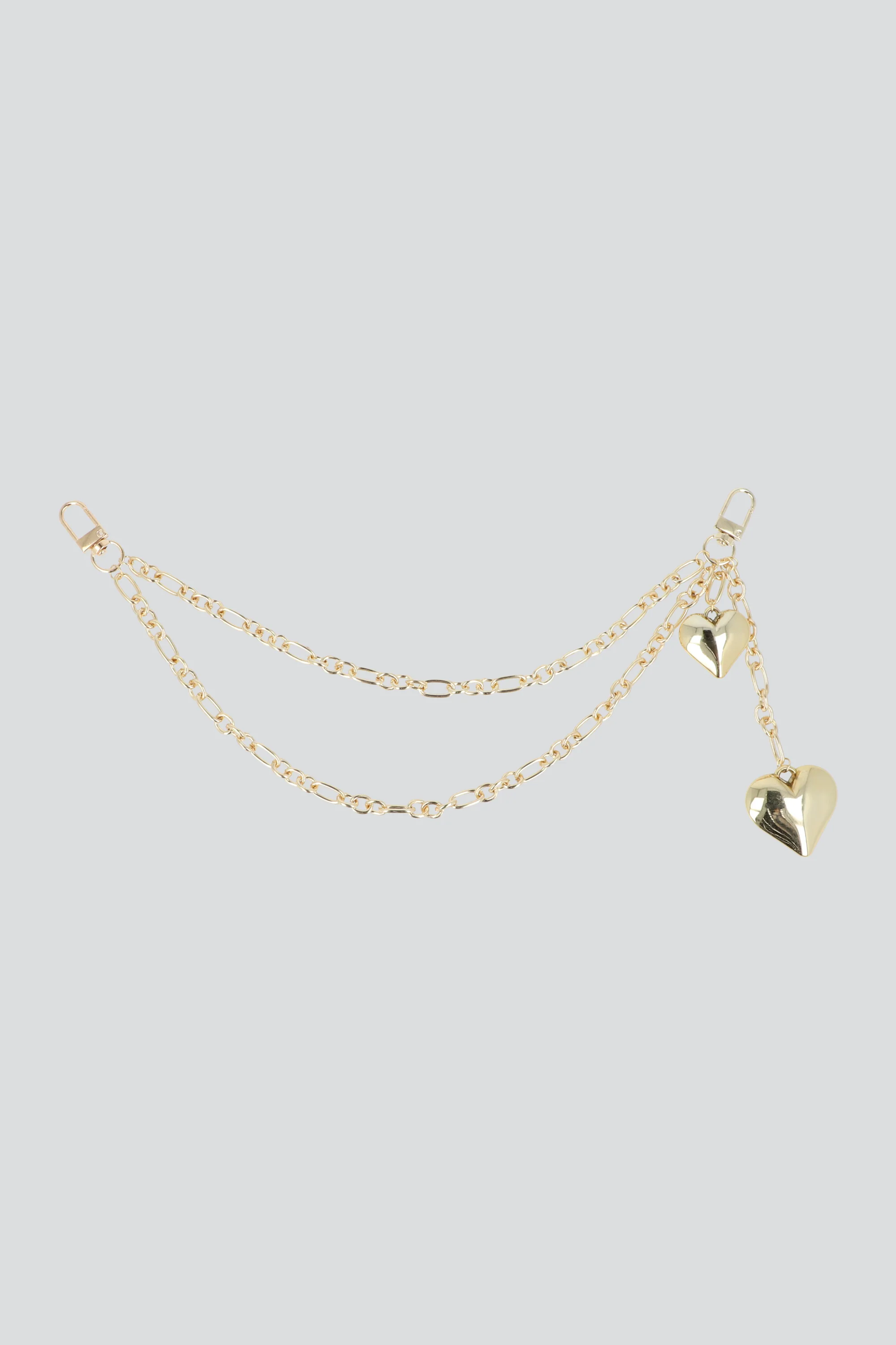 Cadena charm corazones