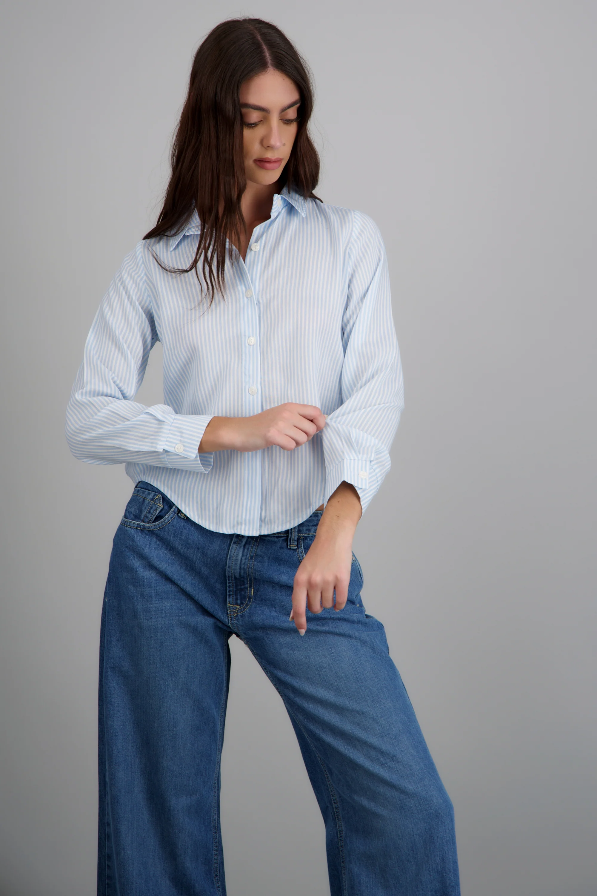 Camisa amplia rayas