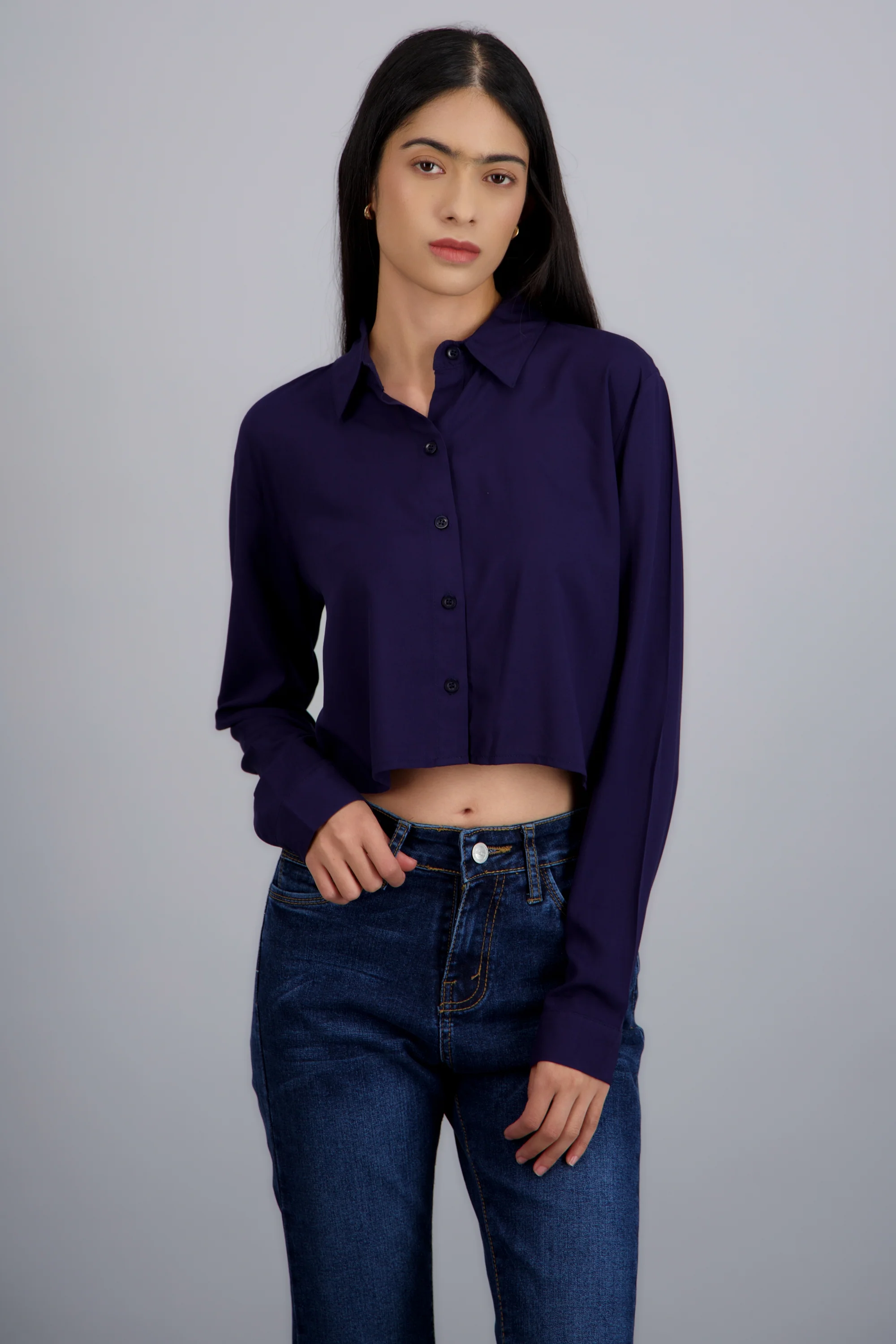 Camisa corta lisa