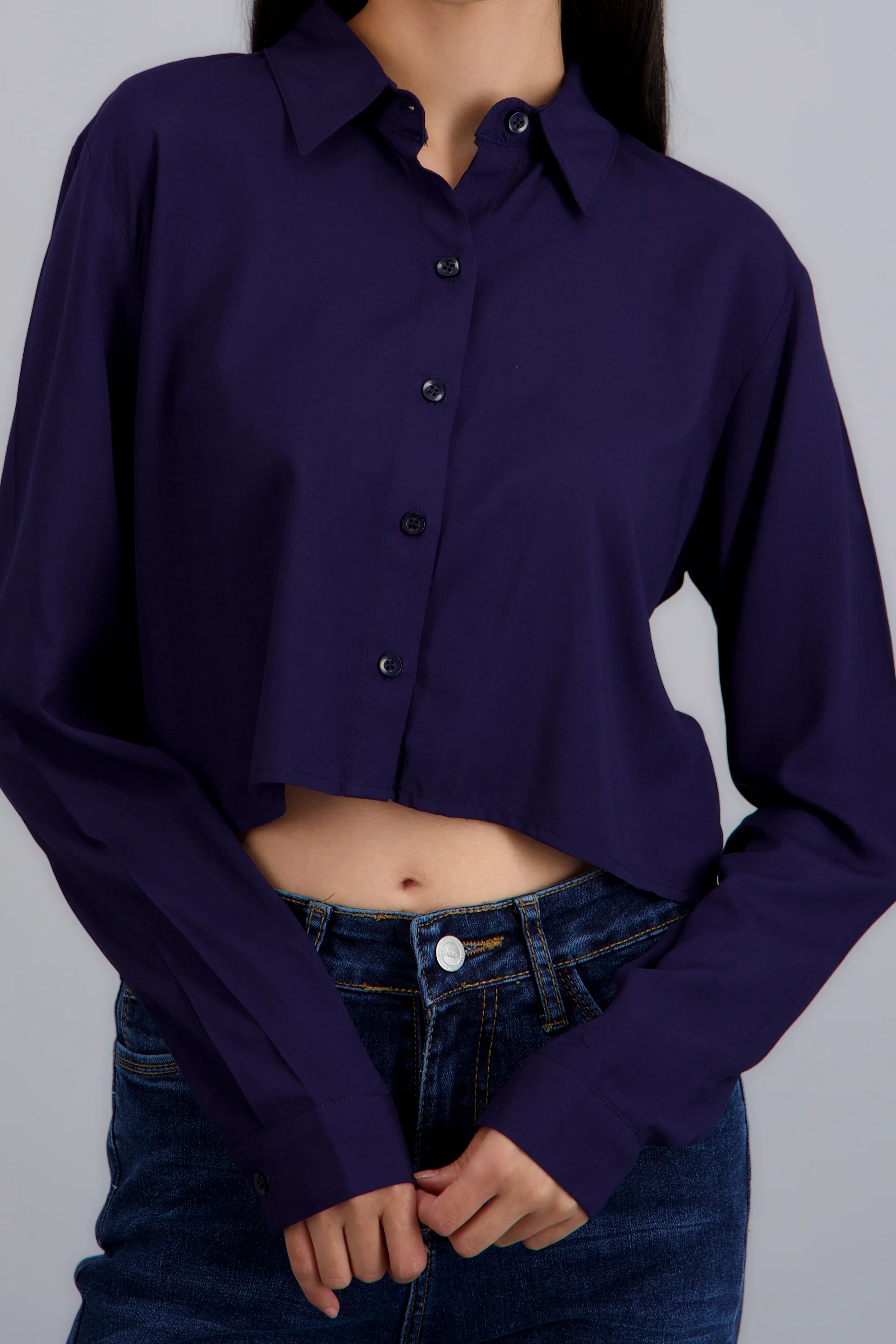 Camisa corta lisa - Image 5