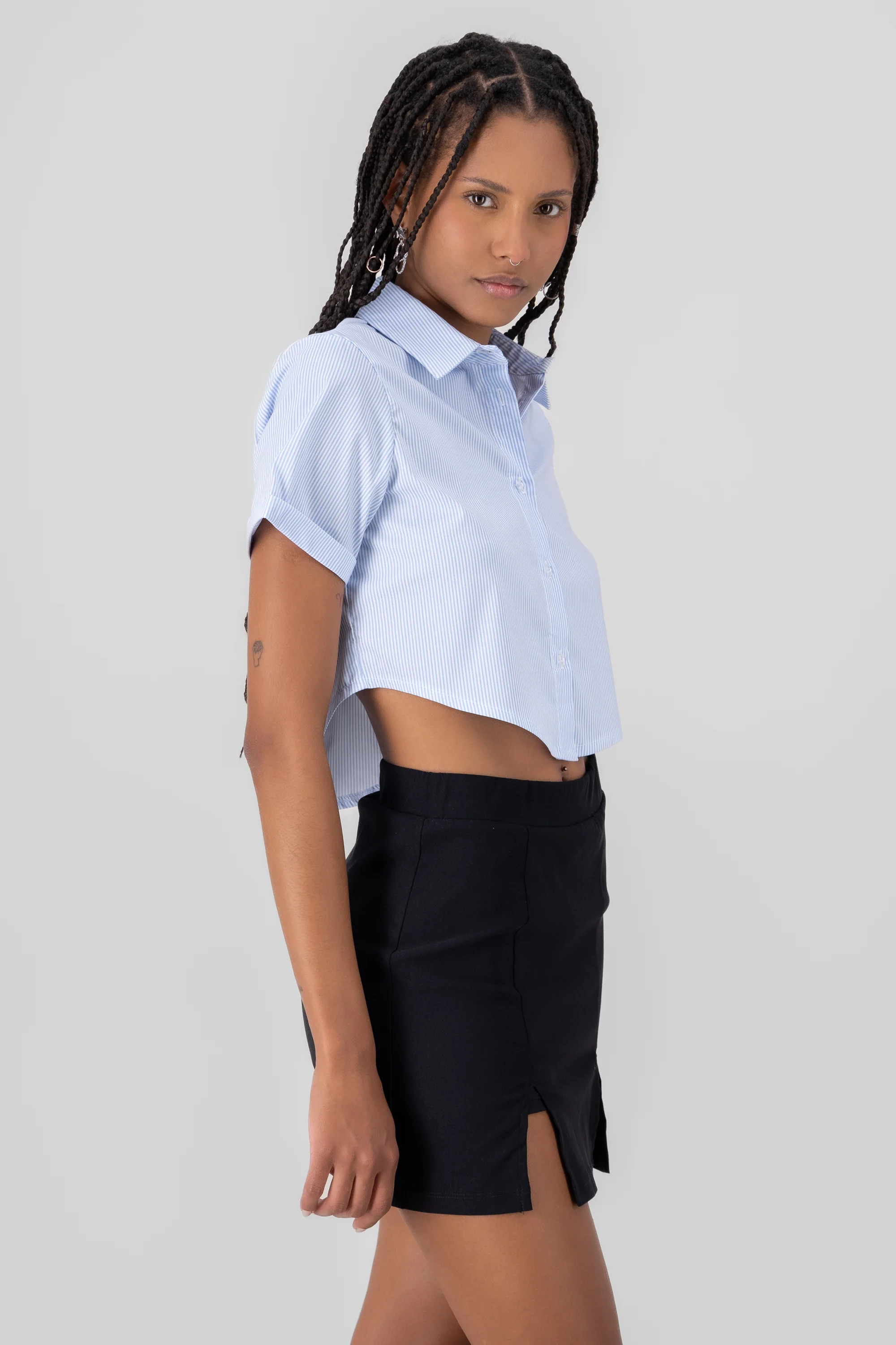 Camisa crop manga corta - Image 3
