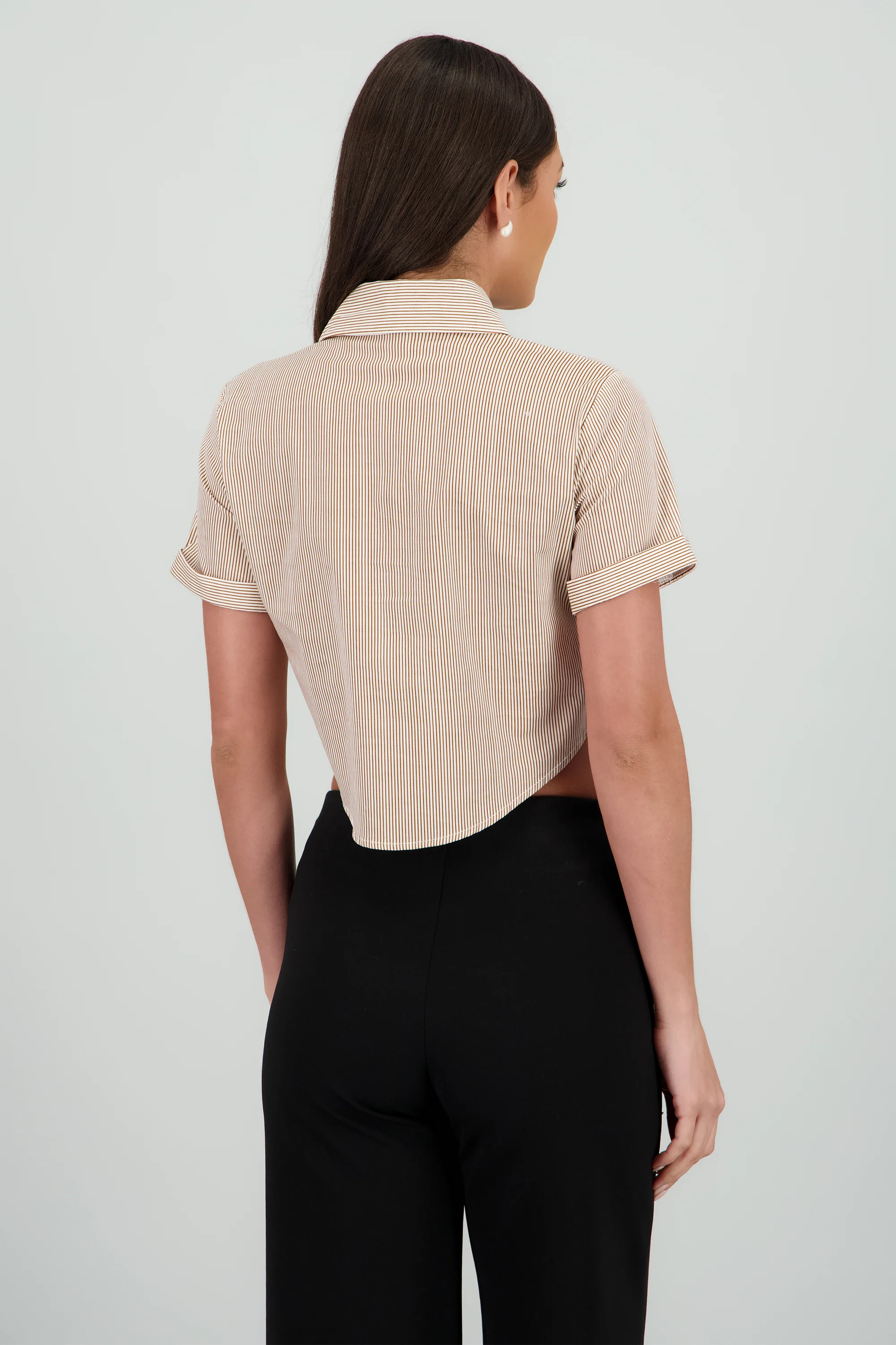 Camisa crop manga corta - Image 4
