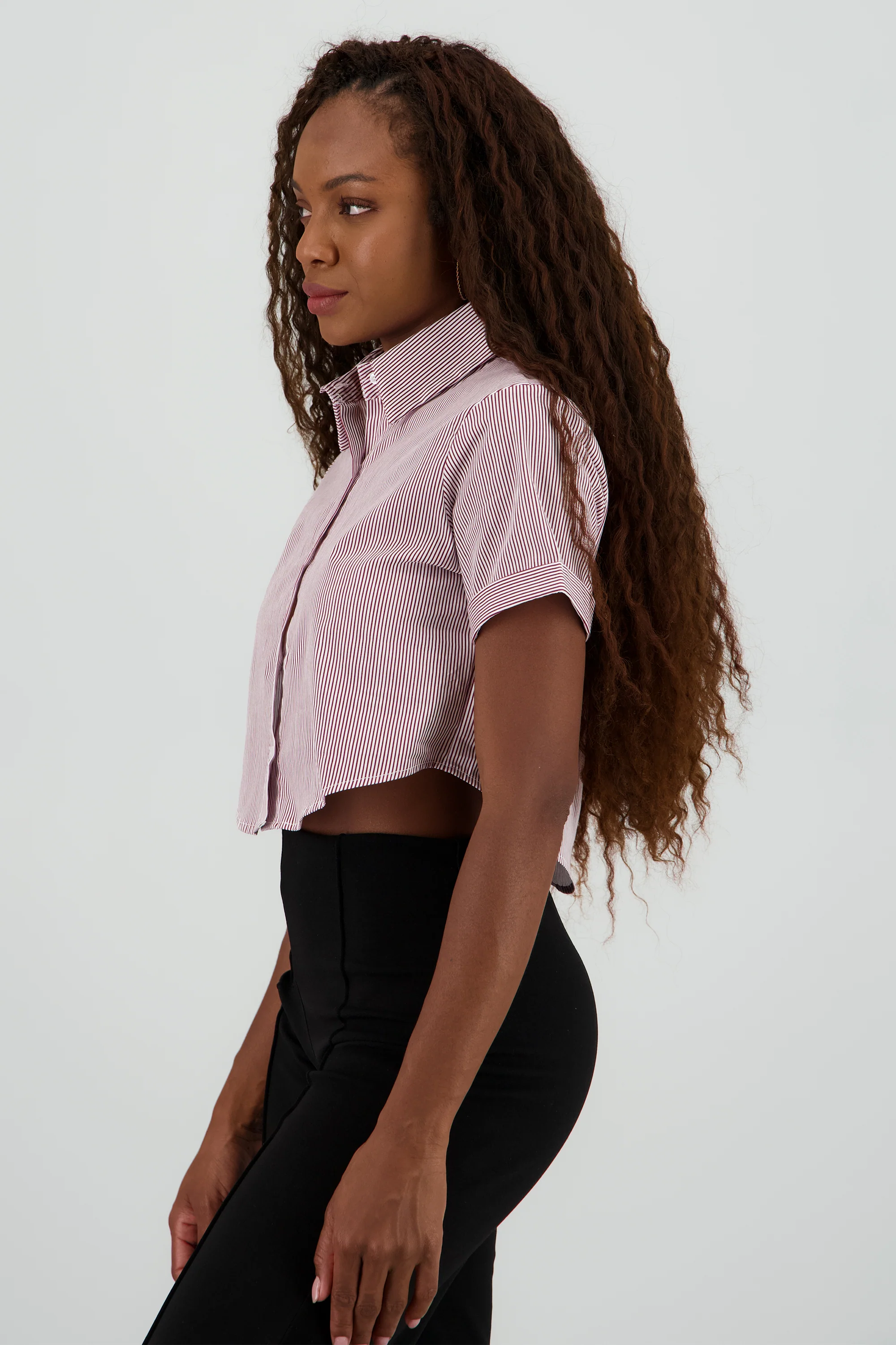 Camisa crop manga corta - Image 3
