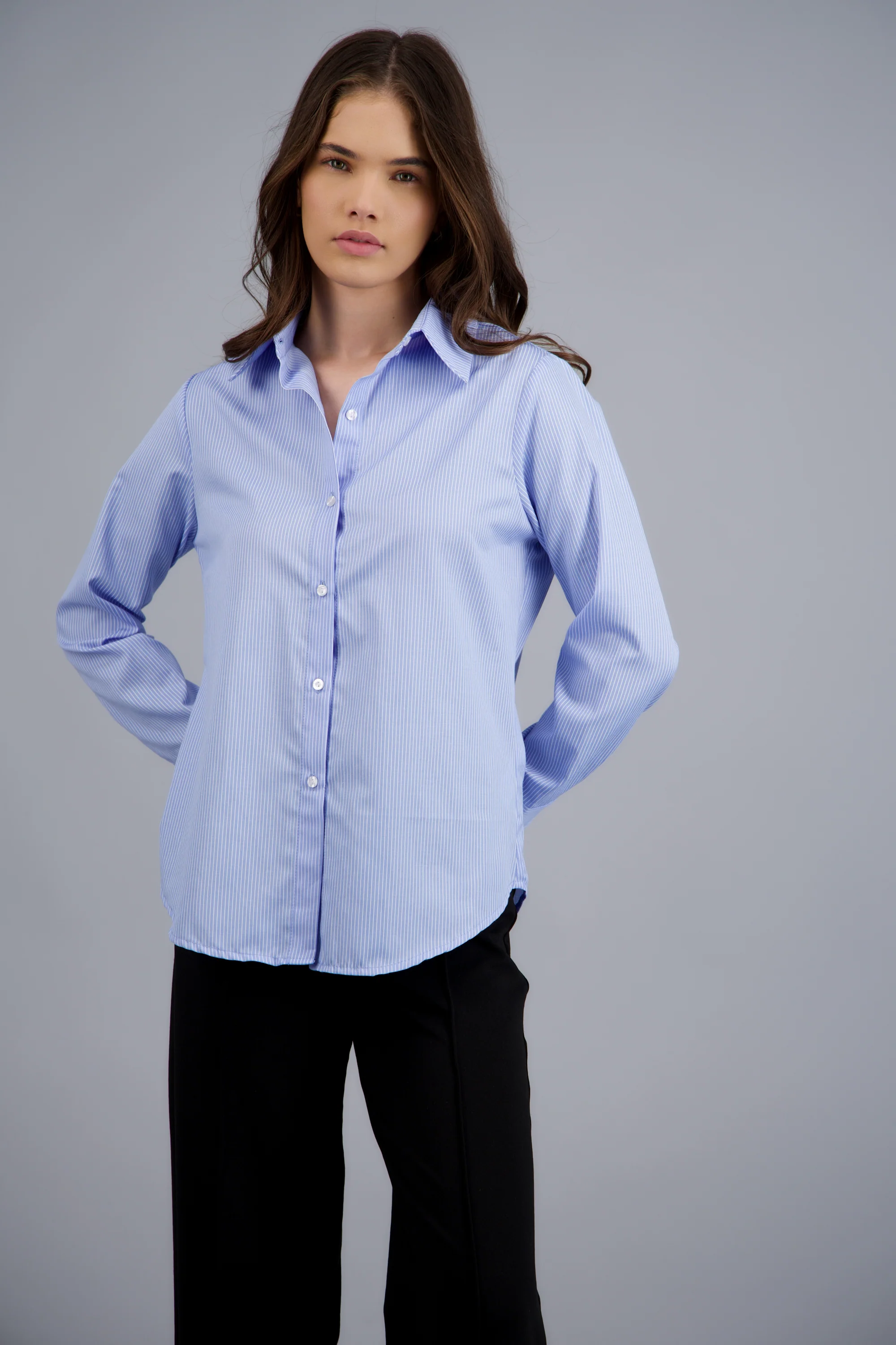 Camisa de rayas manga larga