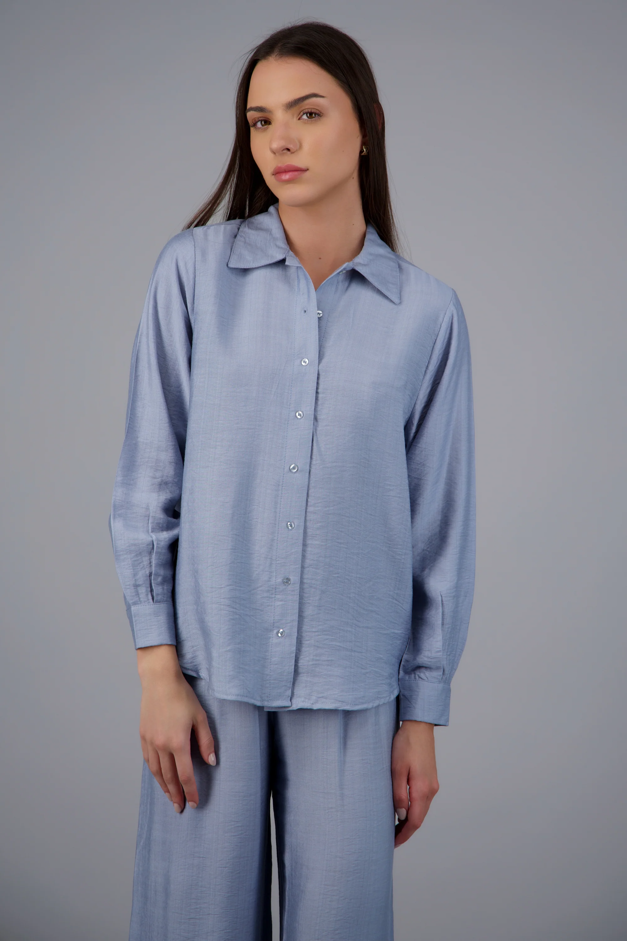 Camisa larga textura