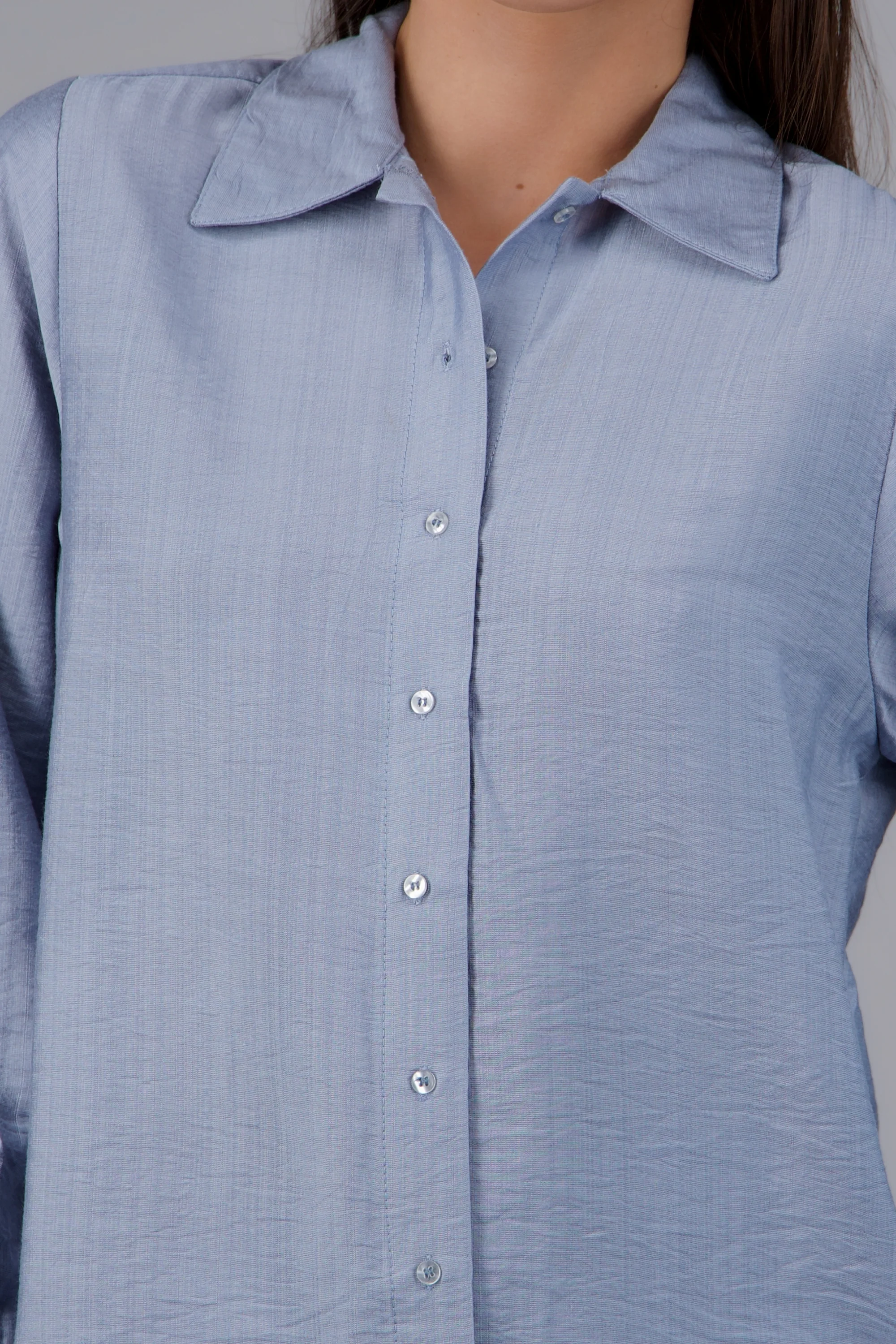 Camisa larga textura - Image 5