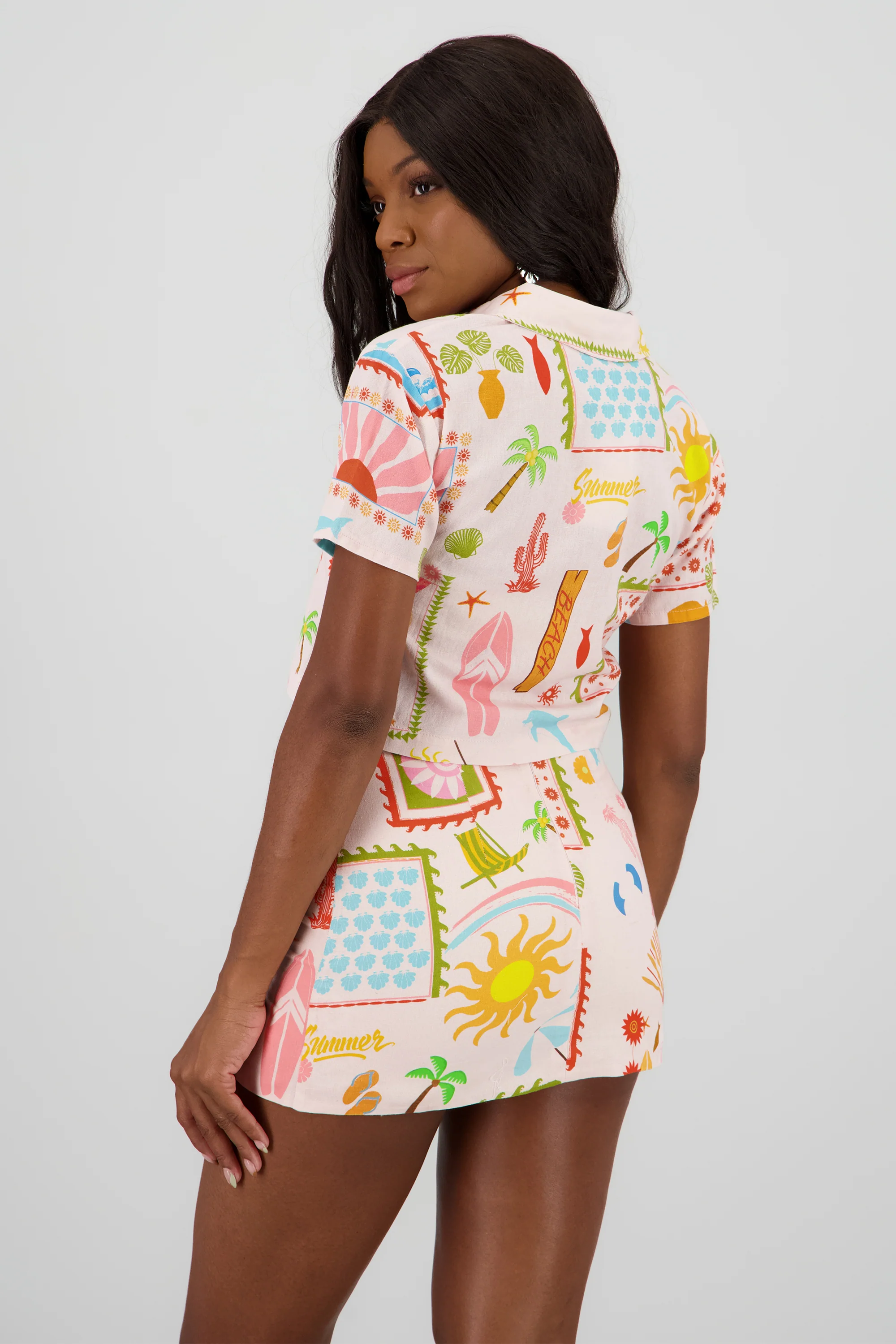 Camisa lino estampado - Image 4