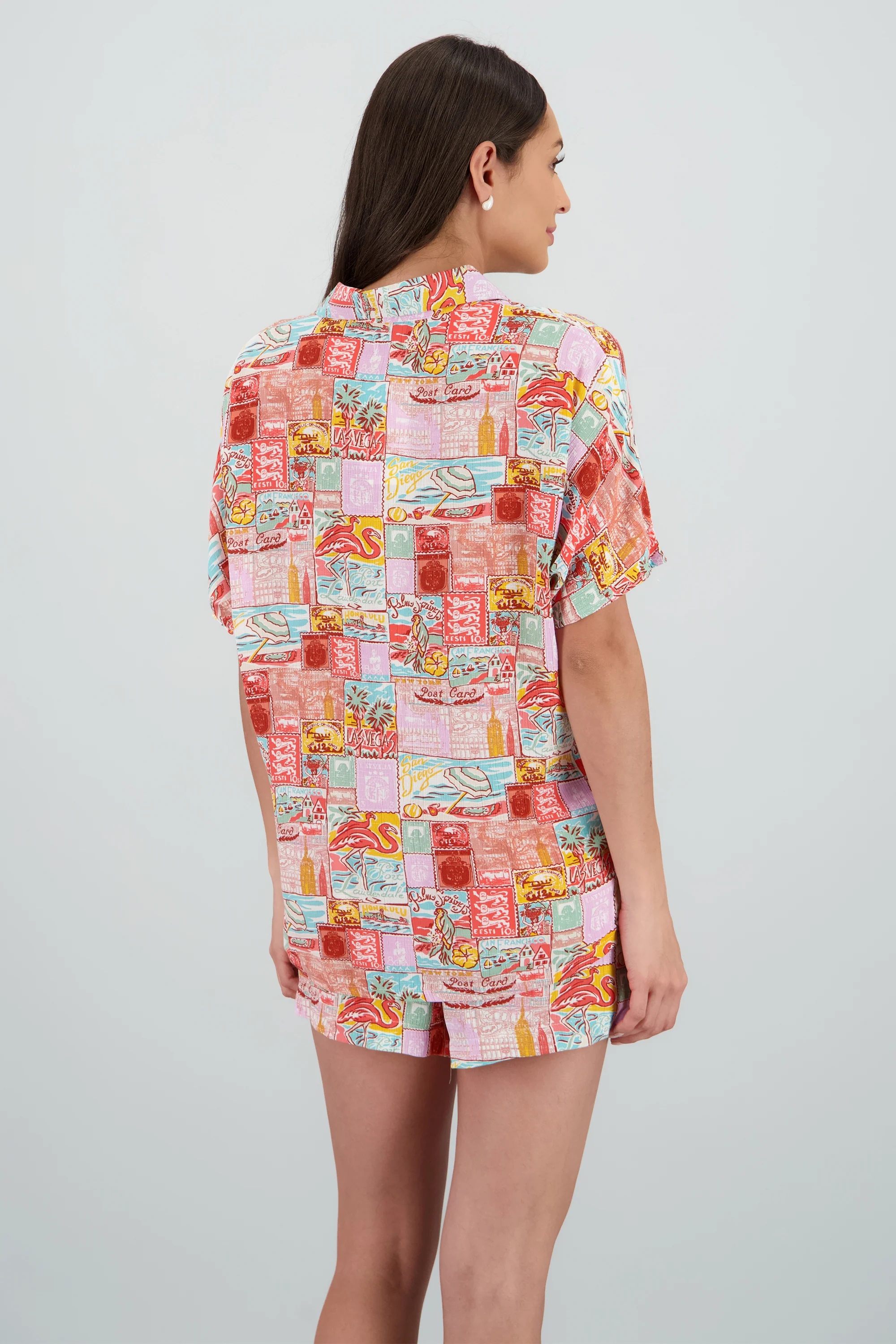 Camisa manga corta oversized estampado - Image 4