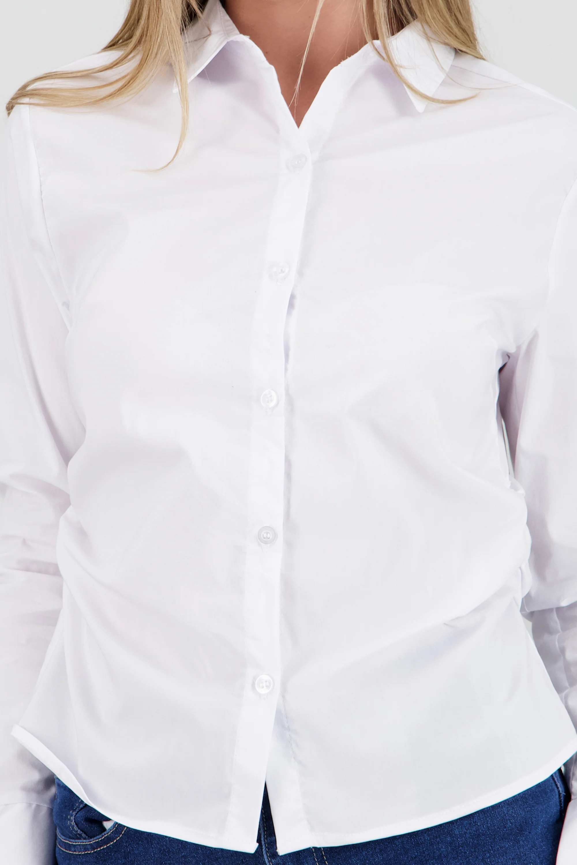 Camisa manga larga detalle frunces costados - Image 5