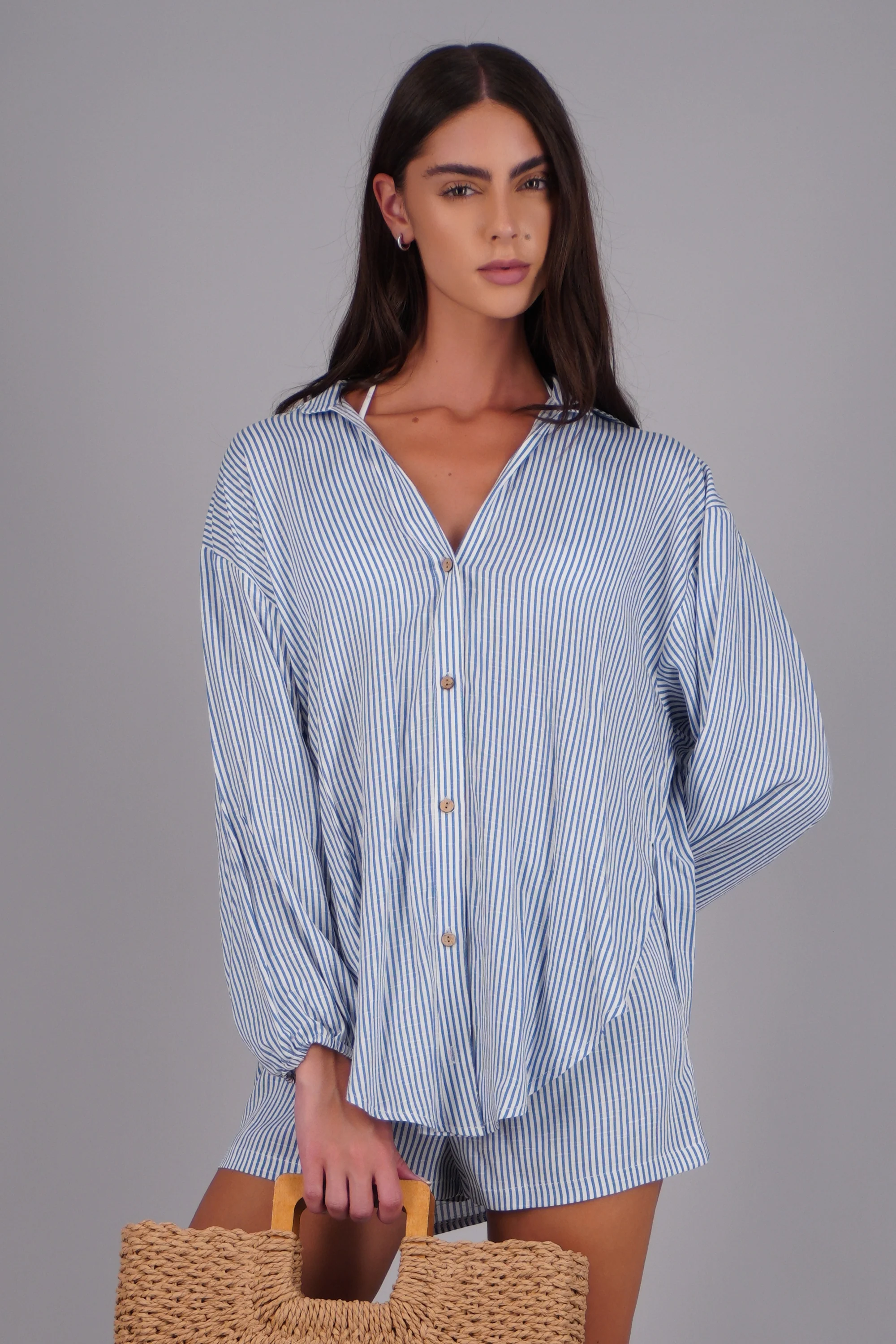 Camisa manga larga ligera rayas