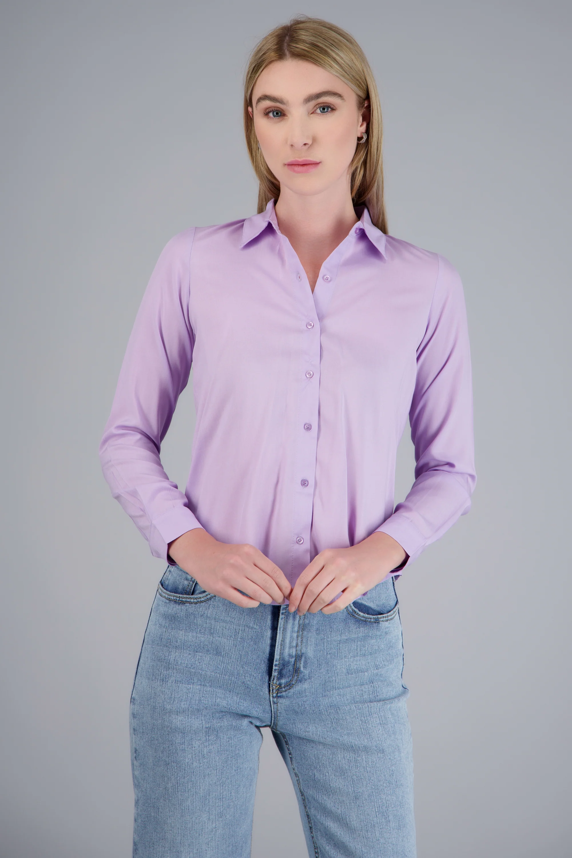 Camisa manga larga lisa