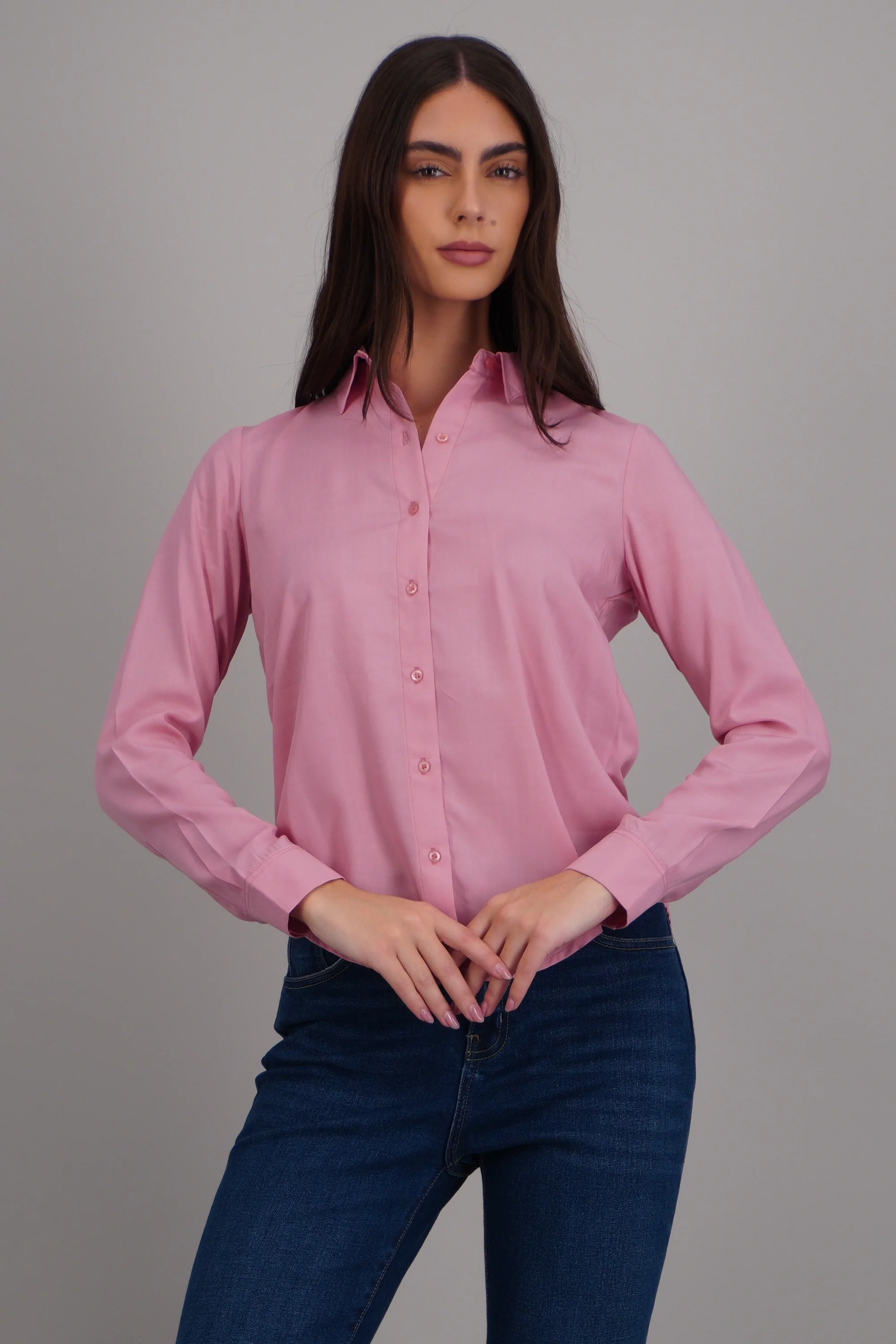Camisa manga larga lisa