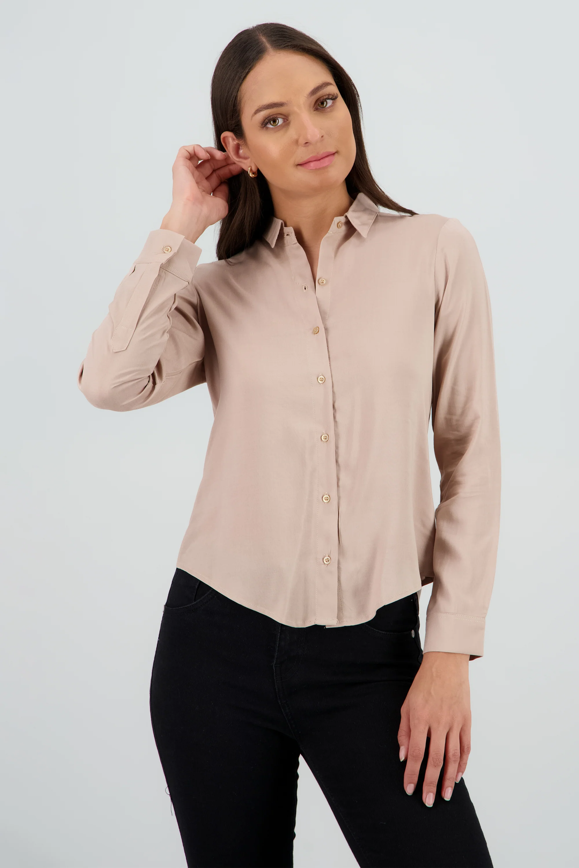 Camisa Manga Larga Lisa