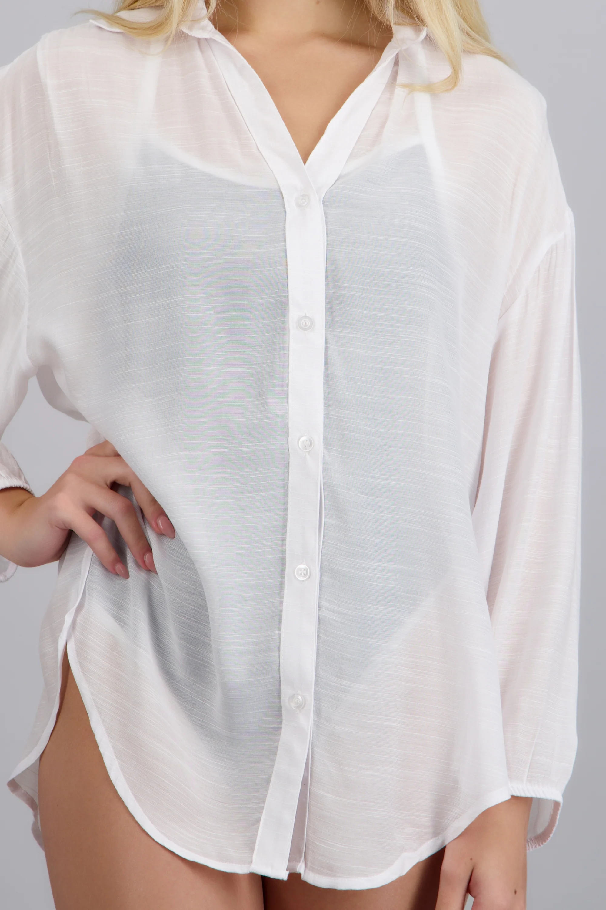 Camisa over ligera manga larga - Image 5